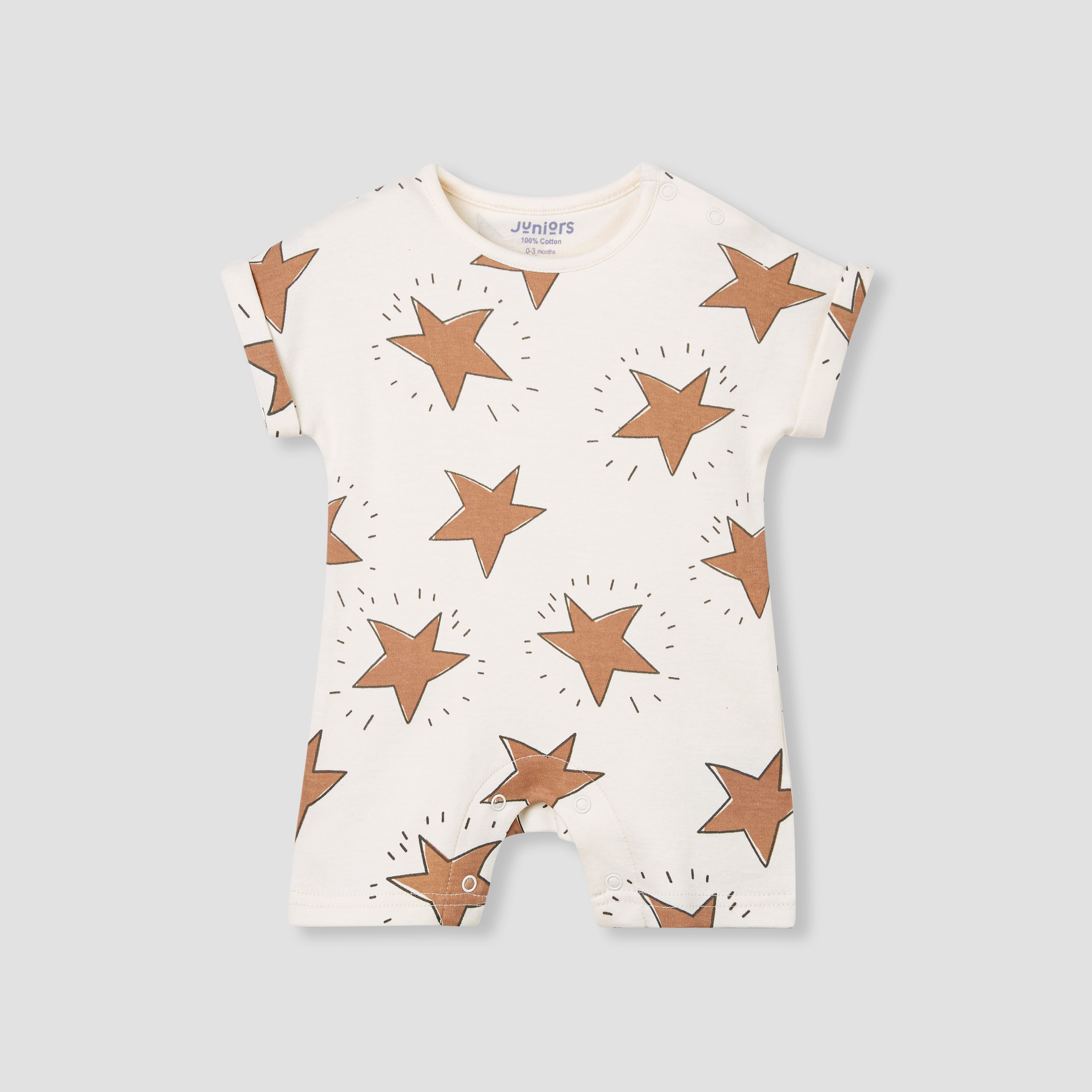 Juniors Printed Romper with Short Sleeves - Set of 3-baby-boys-clothing-rompers-image-4
