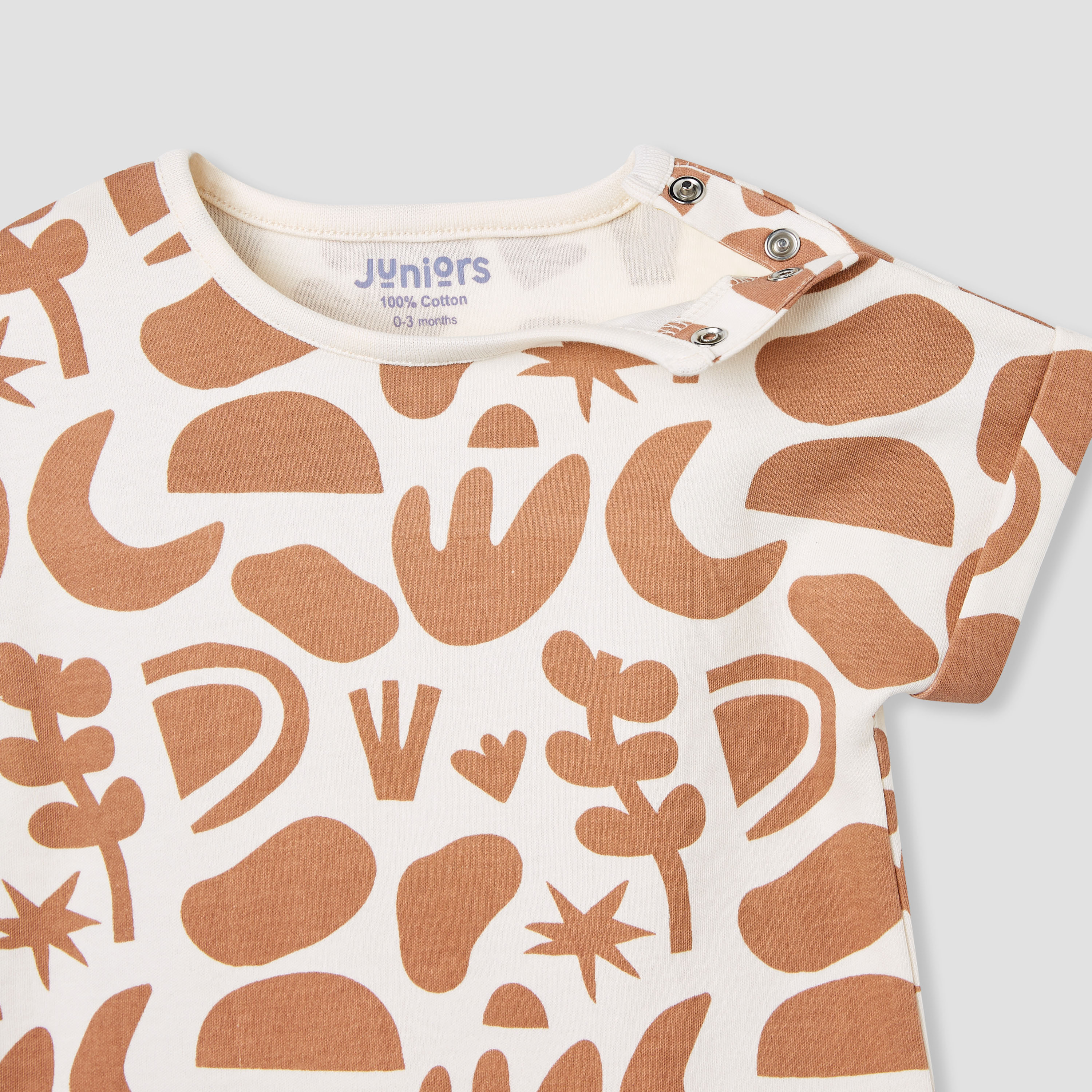 Juniors Printed Romper with Short Sleeves - Set of 3-baby-boys-clothing-rompers-image-5