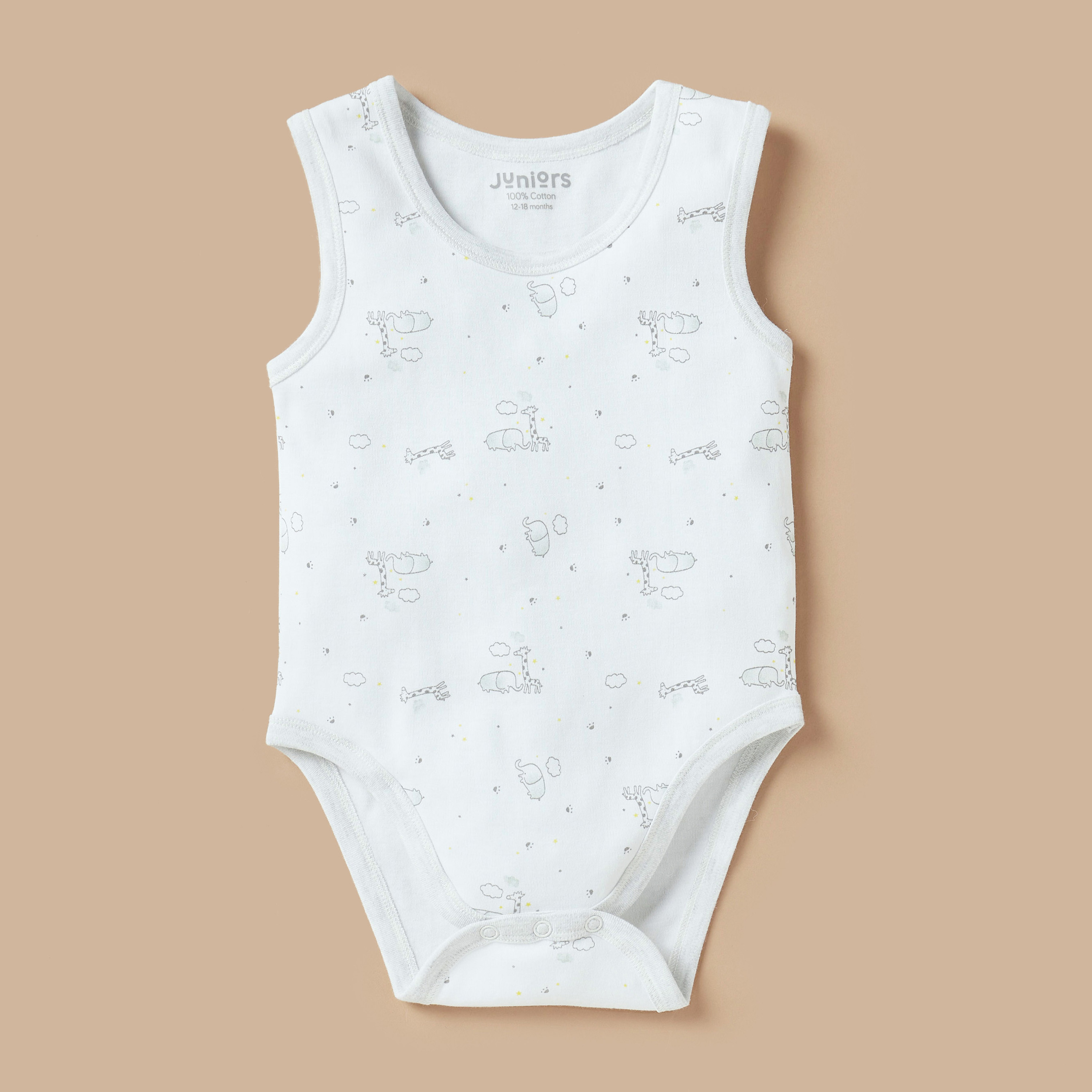 Juniors Safari Print Sleeveless Bodysuit - Set of 10-baby-boys-clothing-bodysuits-image-4