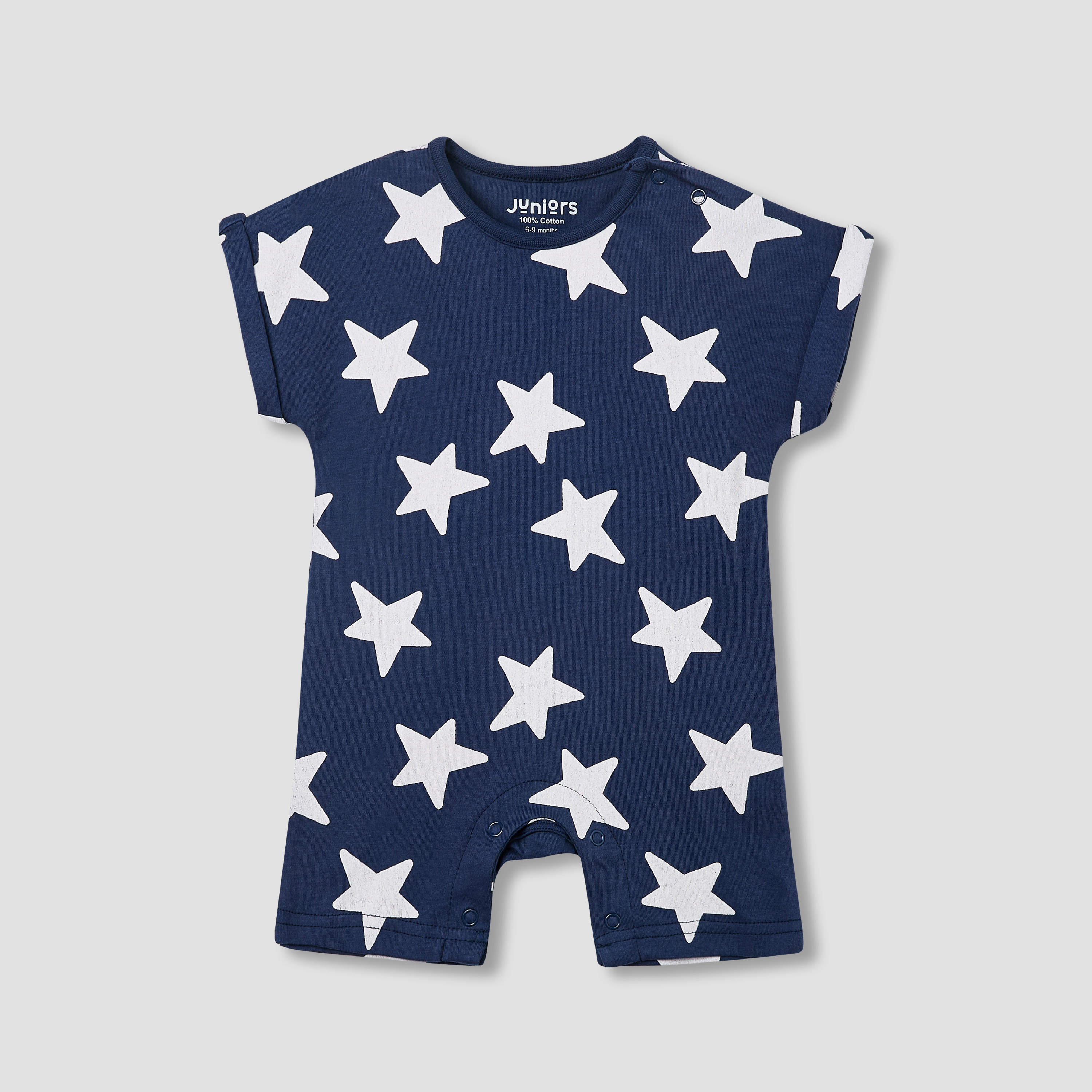 أفرول بأكمام قصيرة وطبعات من جونيورز - طقم من 4-baby-boys-clothing-rompers-image-2