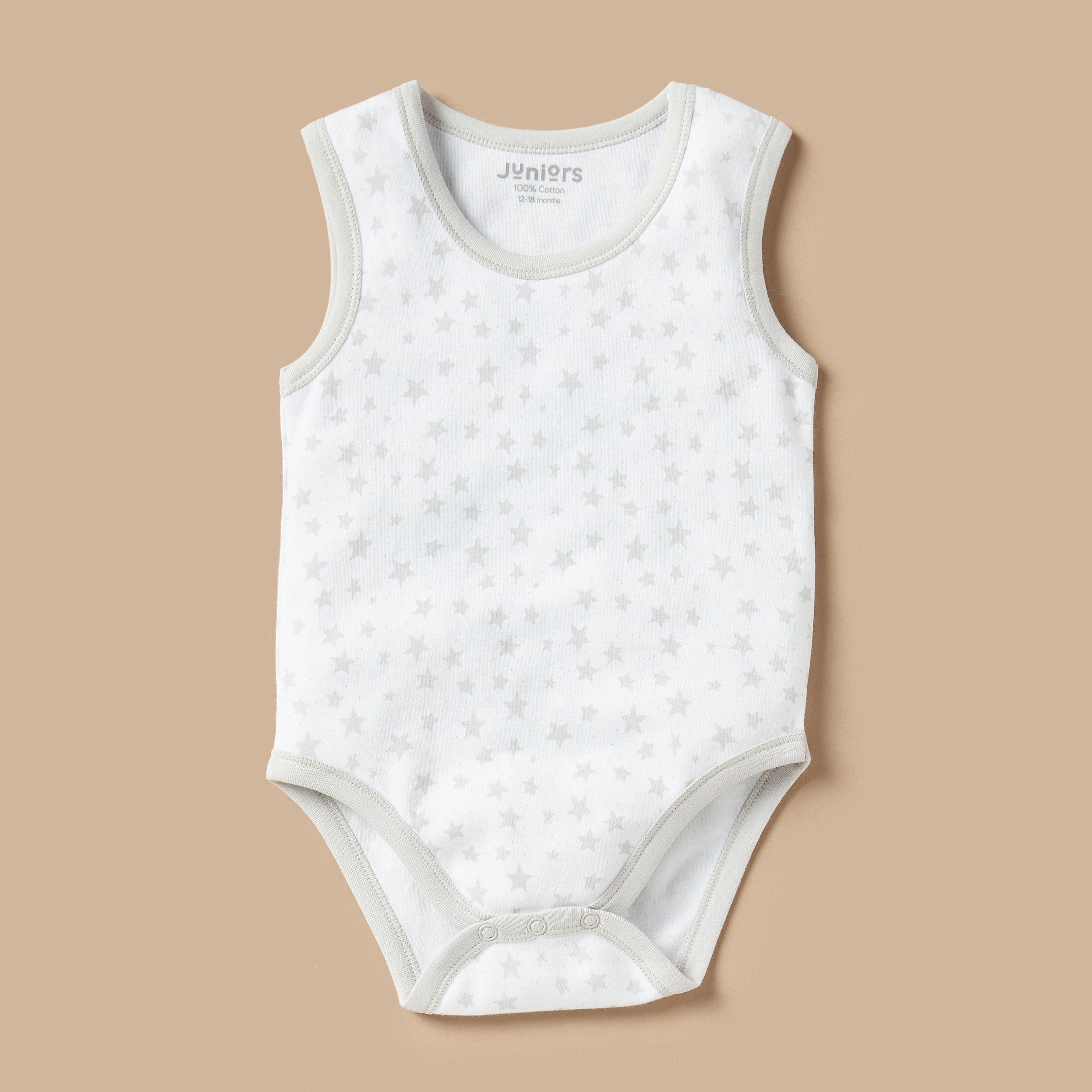 Juniors Star Print Sleeveless Bodysuit - Set of 10-baby-boys-clothing-bodysuits-image-2