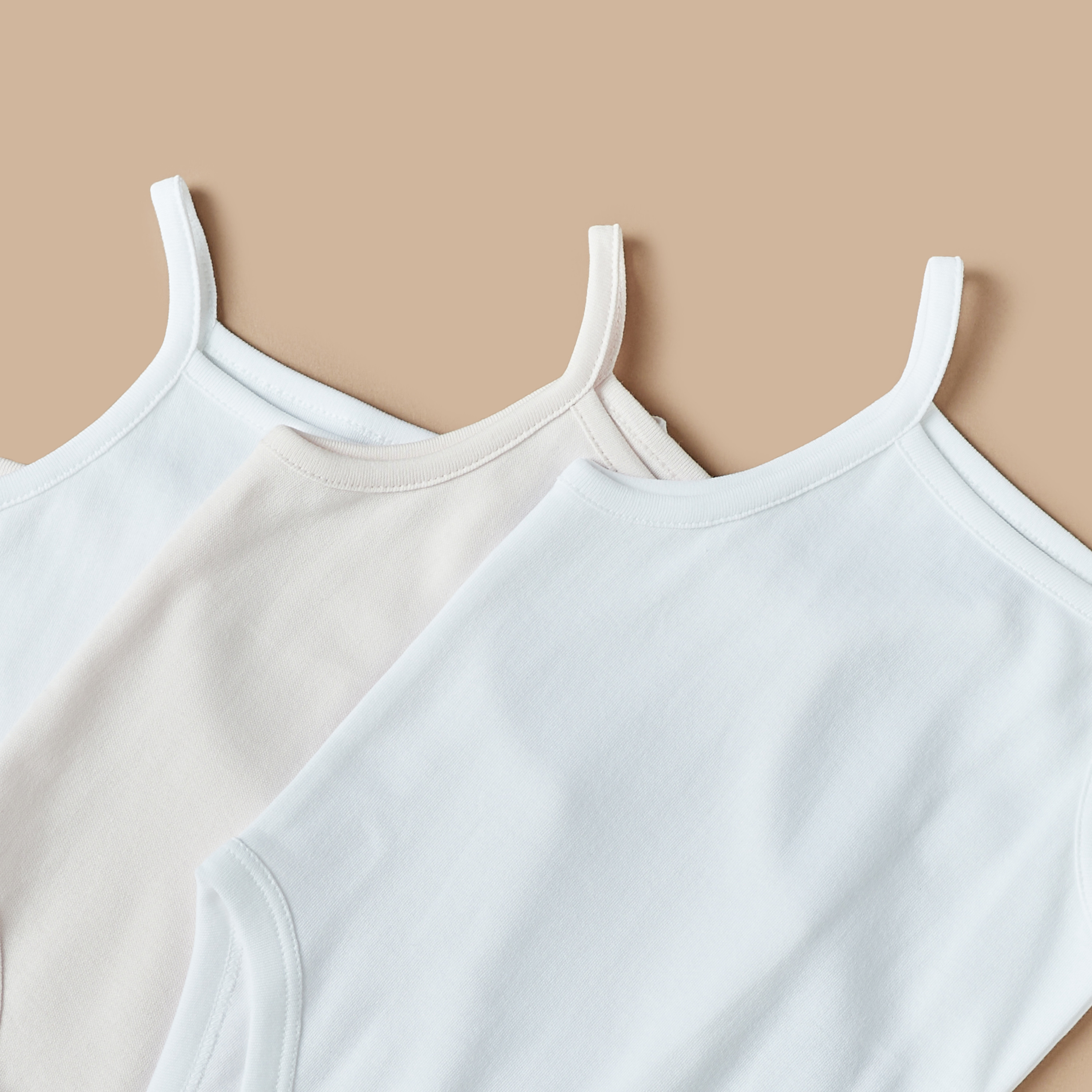 بودي سوت سادة دون أكمام من جونيورز - طقم 10 قطع-baby-girls-clothing-bodysuits-image-3