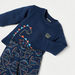 Juniors Dinosaur Print Long Sleeves Sweatshirt and Pyjama Set-Pyjama Sets-thumbnailMobile-3