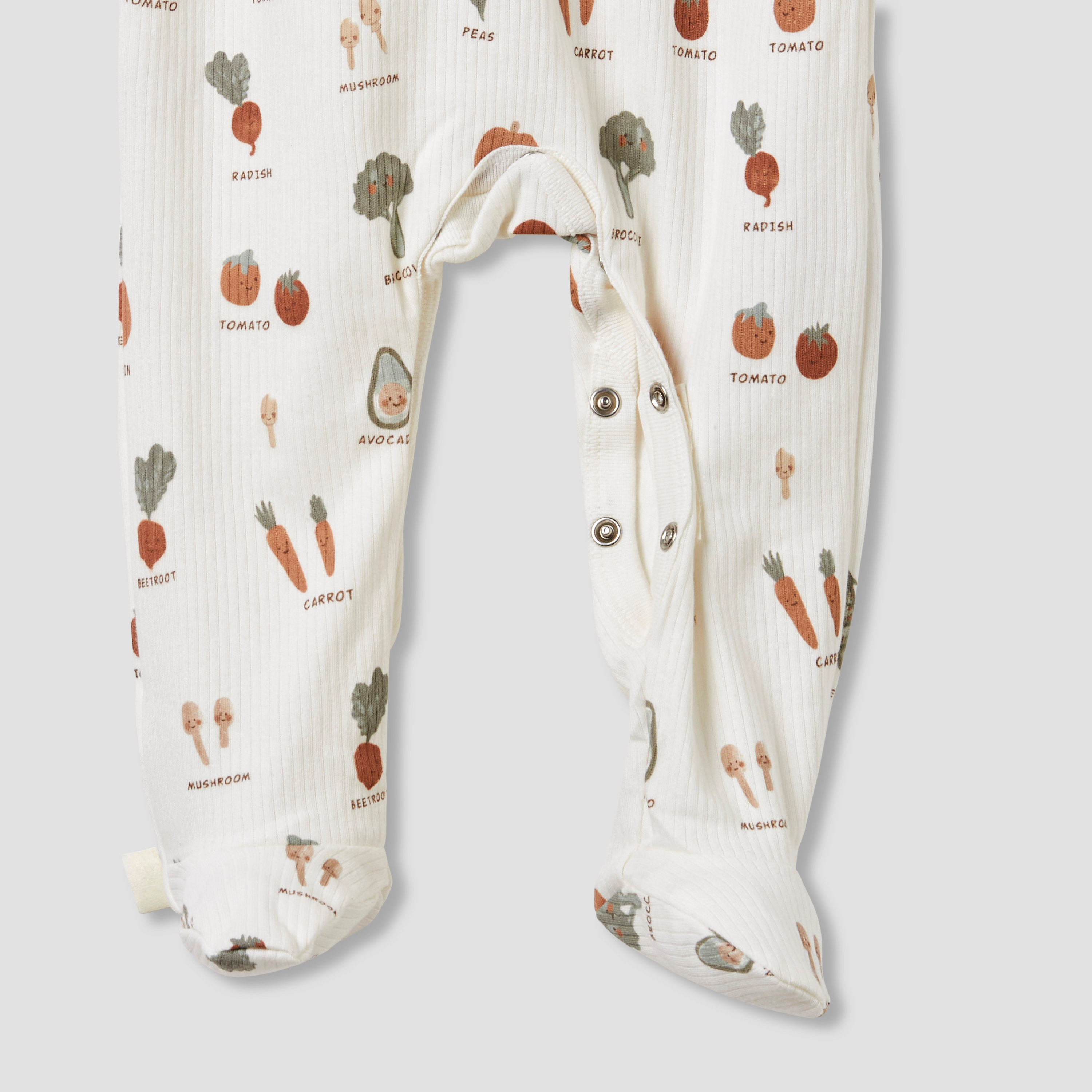 Juniors Round Neck Sleepsuit with Closed Feet - Cotton - Long Sleeves-baby-boys-clothing-nightwear-sleepsuits-image-4