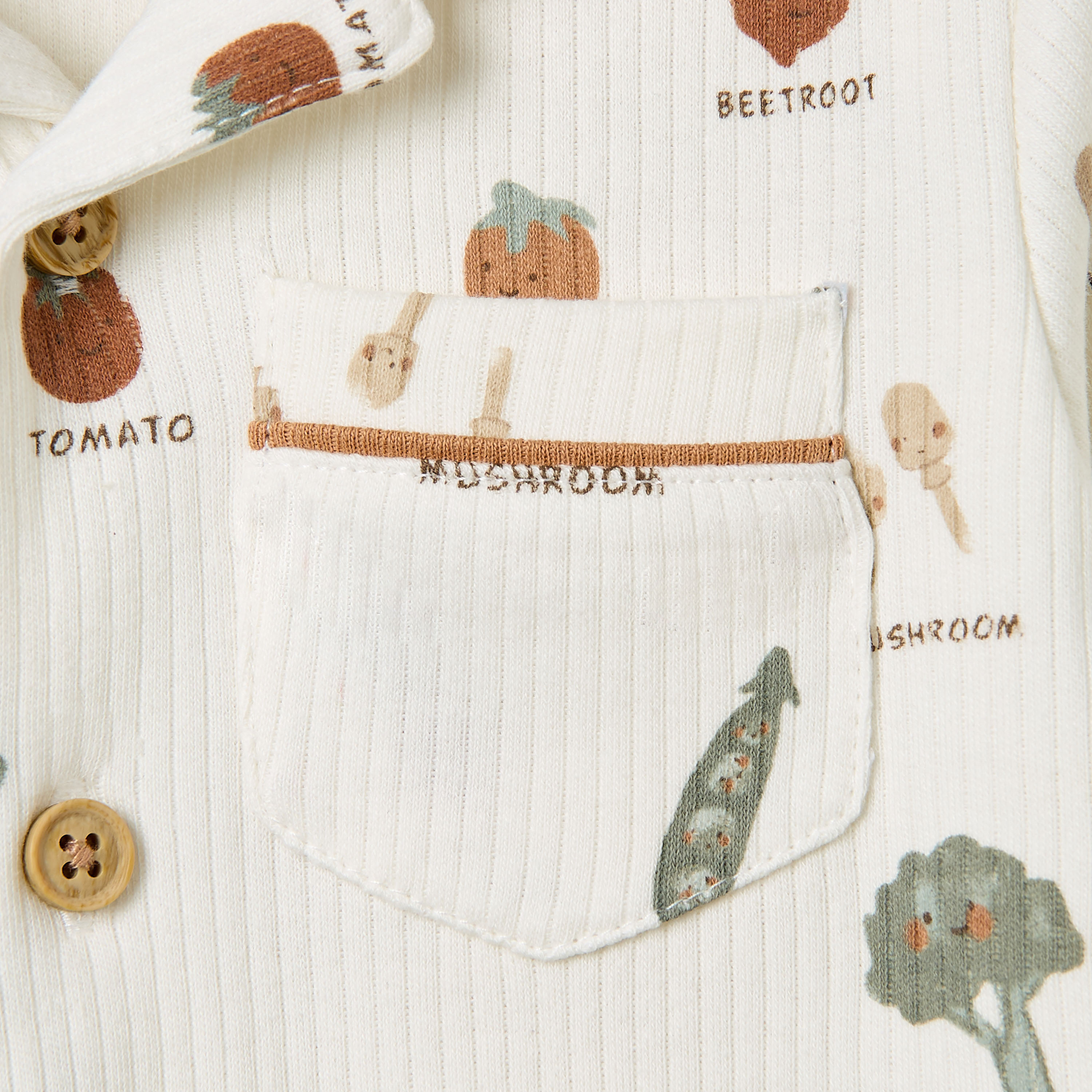 Juniors Pyjama Set with Vegetable Print - Cotton - Long Sleeves - Collar-baby-boys-clothing-nightwear-pyjamasets-image-5