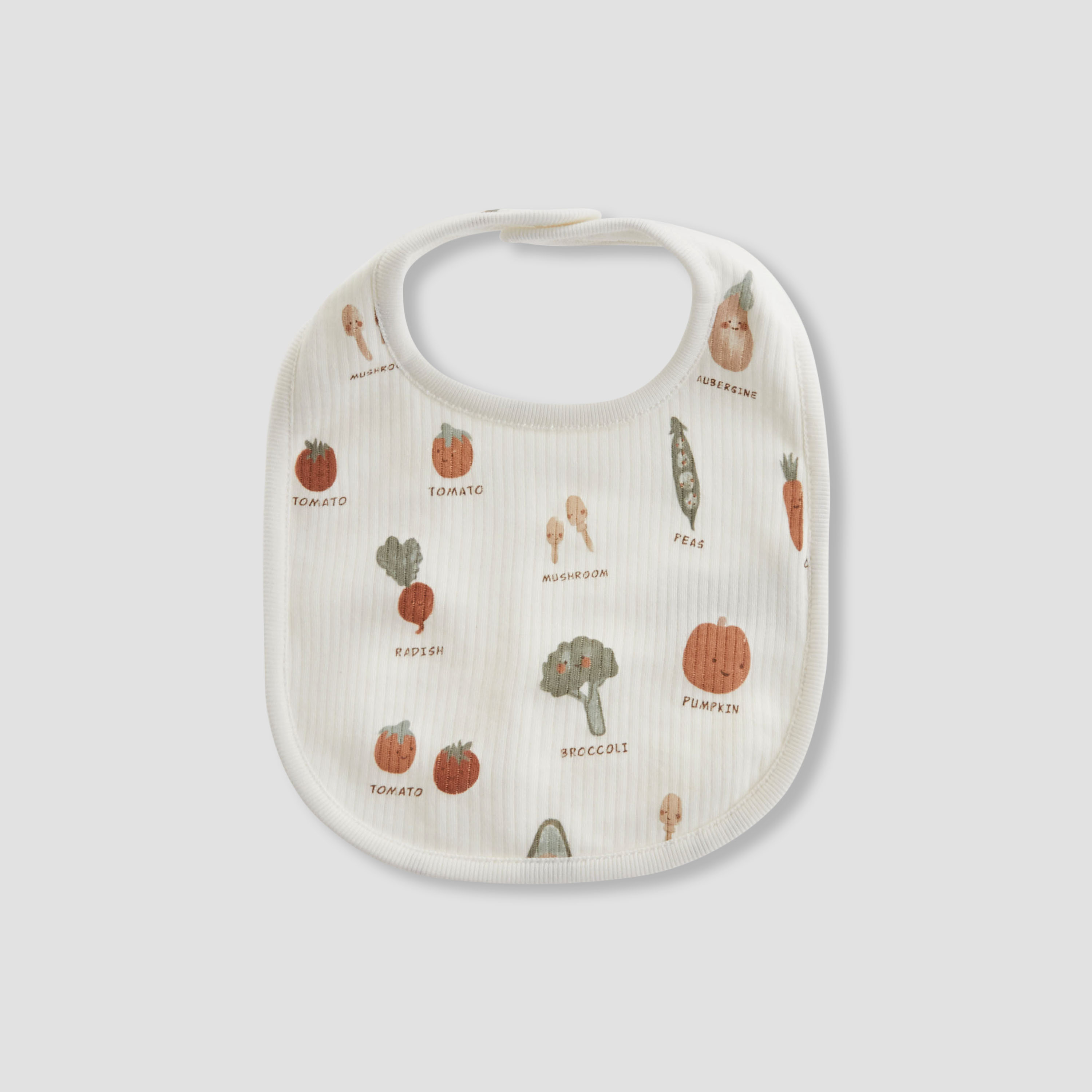 Juniors Baby Bib with Vegetable Print - Cotton - Set of 2-baby-feeding-bibs-image-2