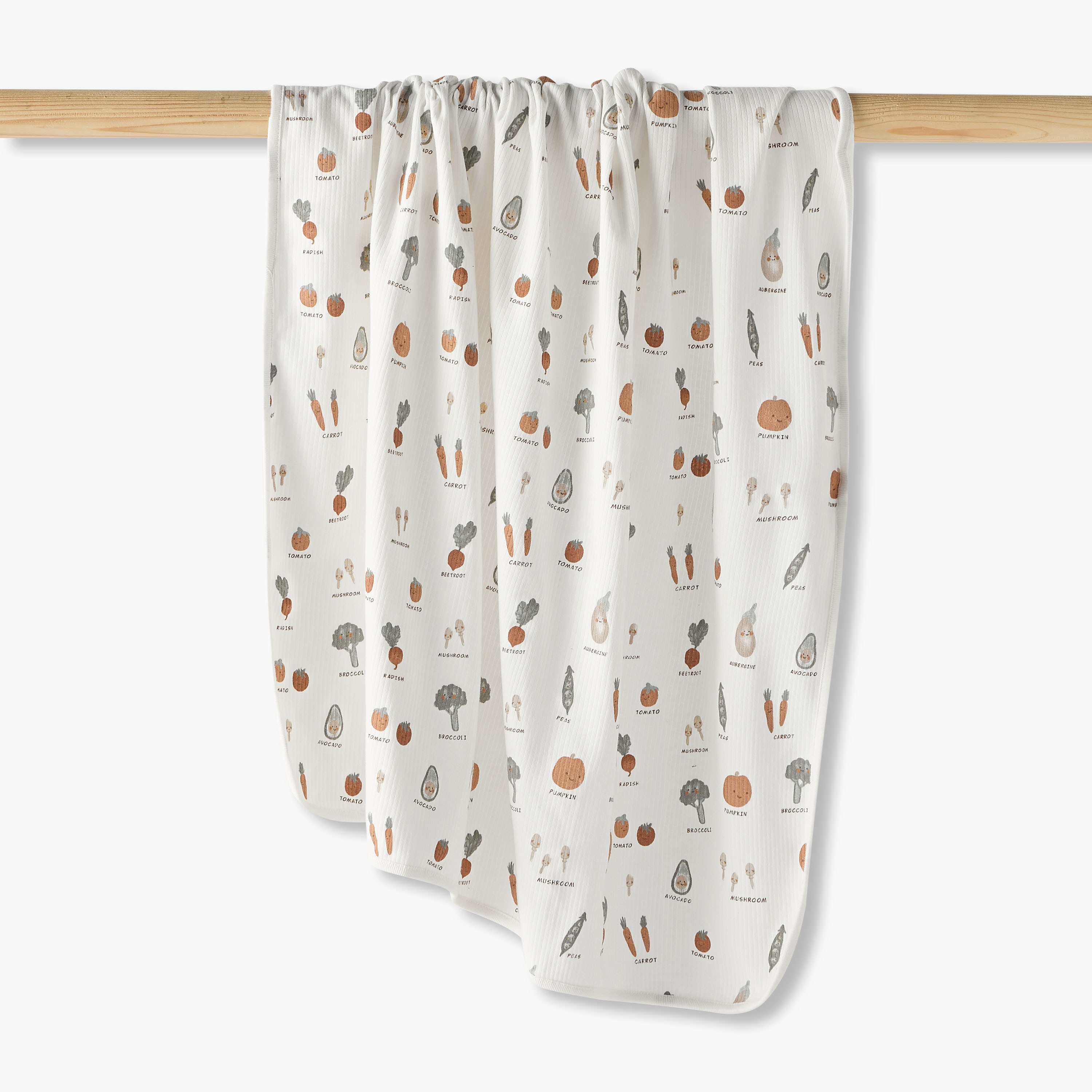 Juniors Baby Receiving Blanket with Vegetable Print - Cotton-baby-nursery-blanketsandswaddles-receivingblankets-image-1