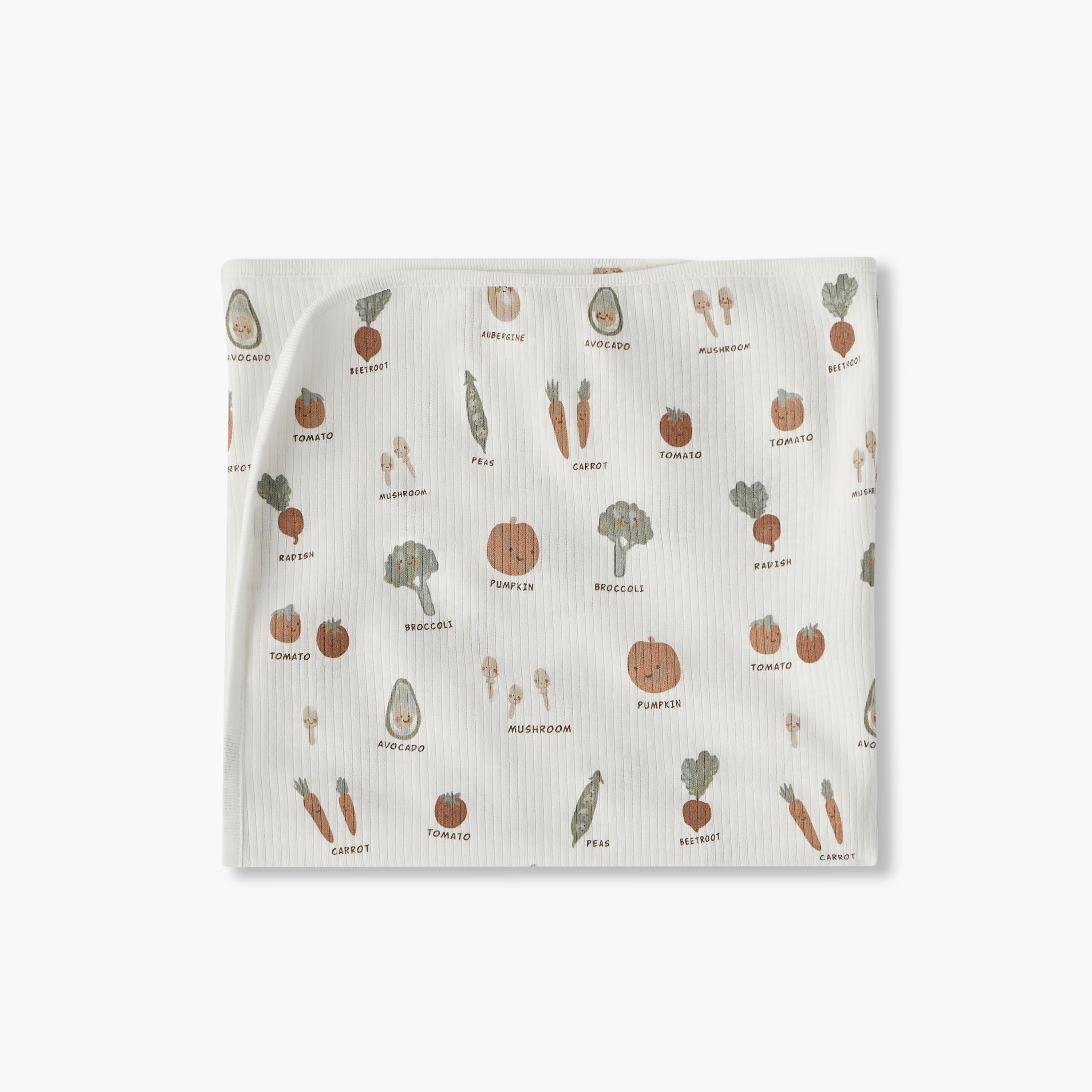 Juniors Baby Receiving Blanket with Vegetable Print - Cotton-baby-nursery-blanketsandswaddles-receivingblankets-image-3