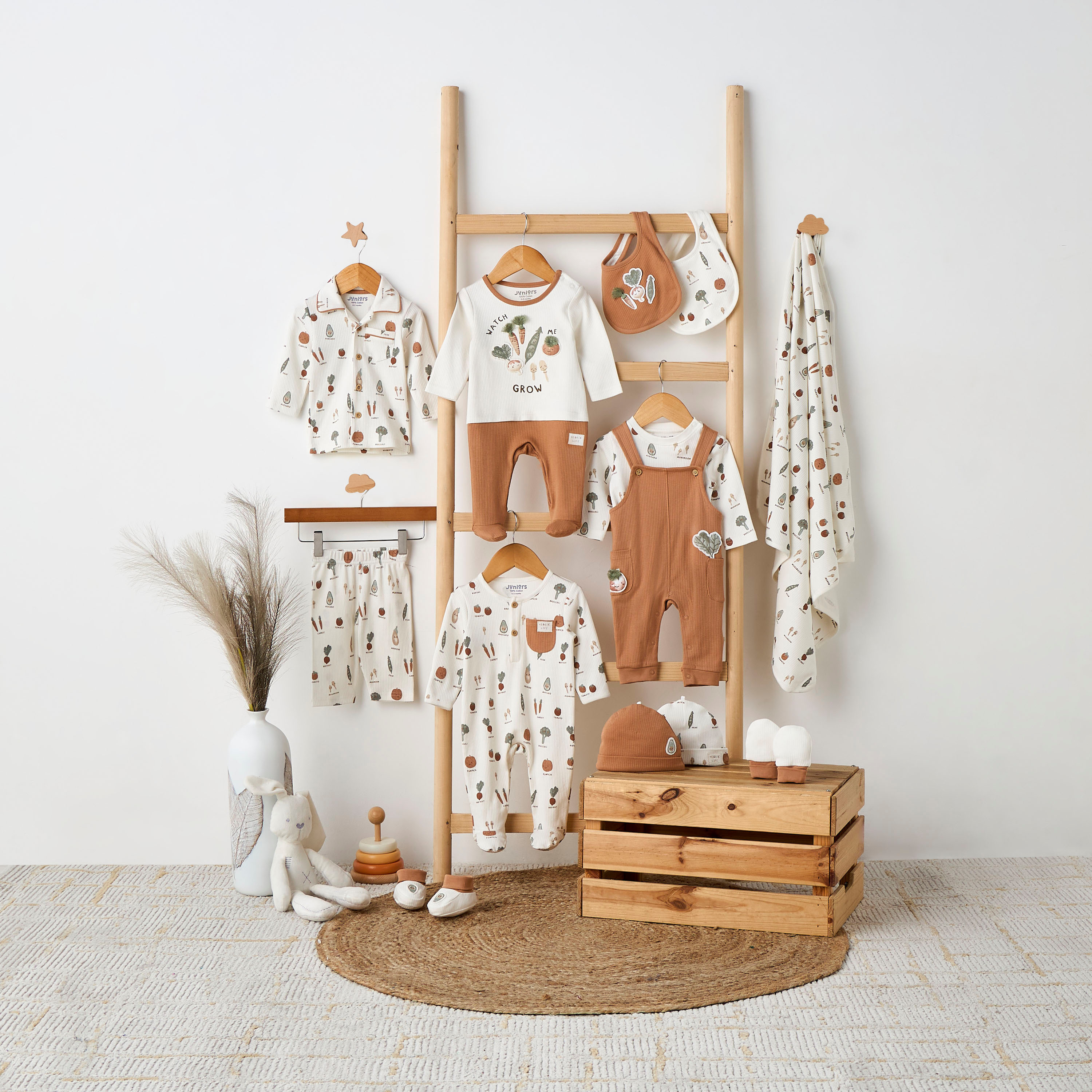 Juniors Baby Receiving Blanket with Vegetable Print - Cotton-baby-nursery-blanketsandswaddles-receivingblankets-image-5