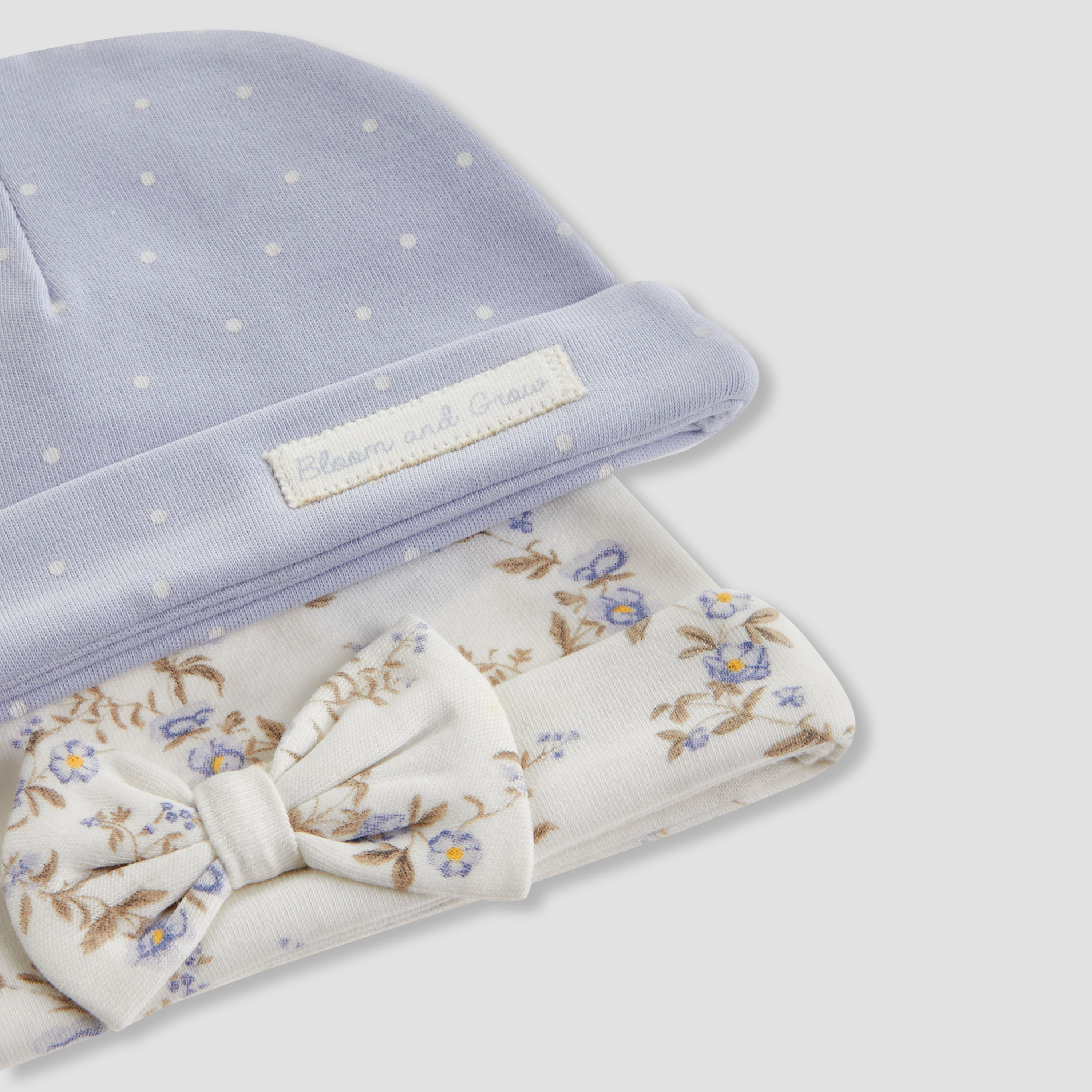 Juniors Girls Cap with Assorted Print - Cotton - Set of 2-baby-girls-accessories-caps-image-7