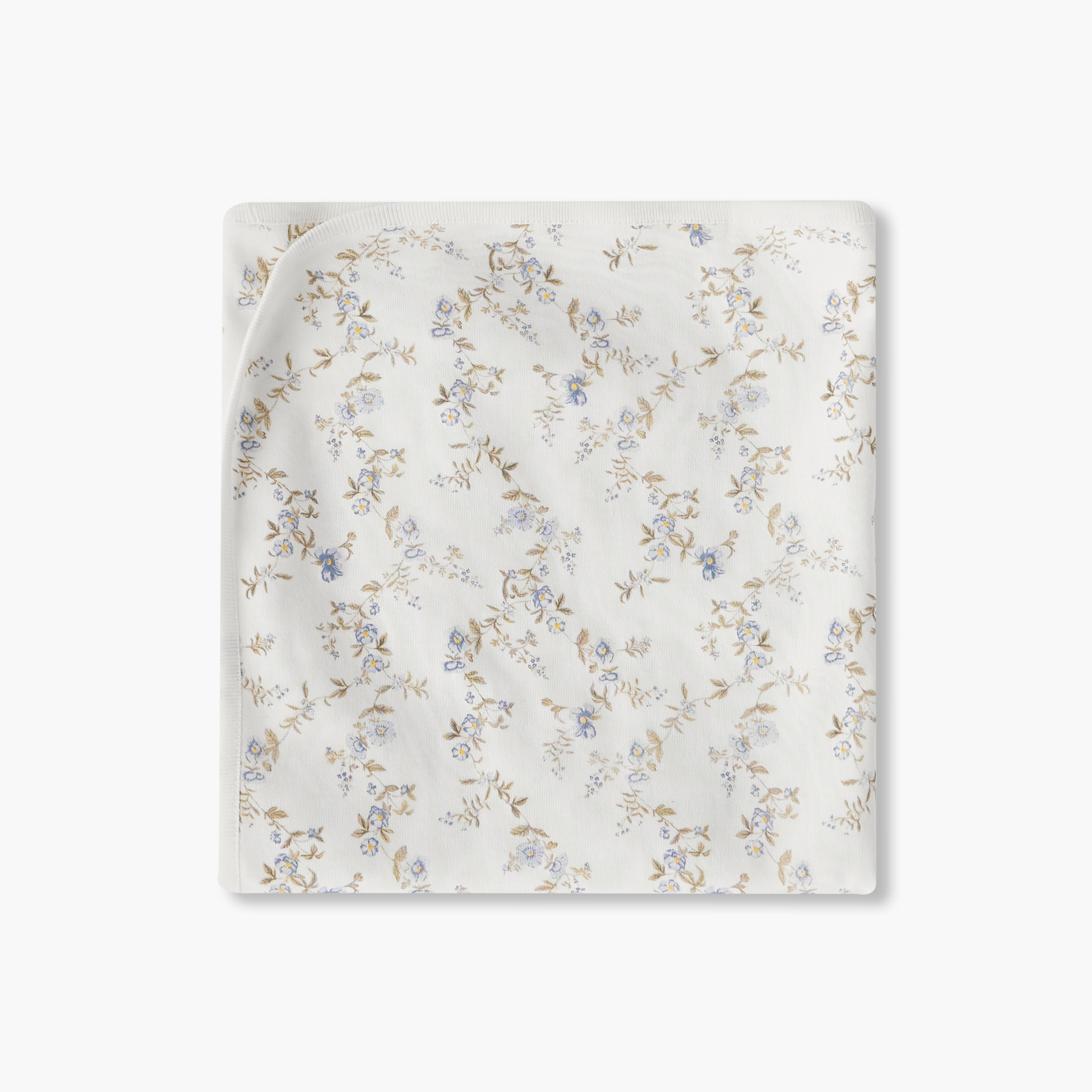 Juniors Baby Receiving Blanket with Floral Print - Cotton-baby-nursery-blanketsandswaddles-receivingblankets-image-3