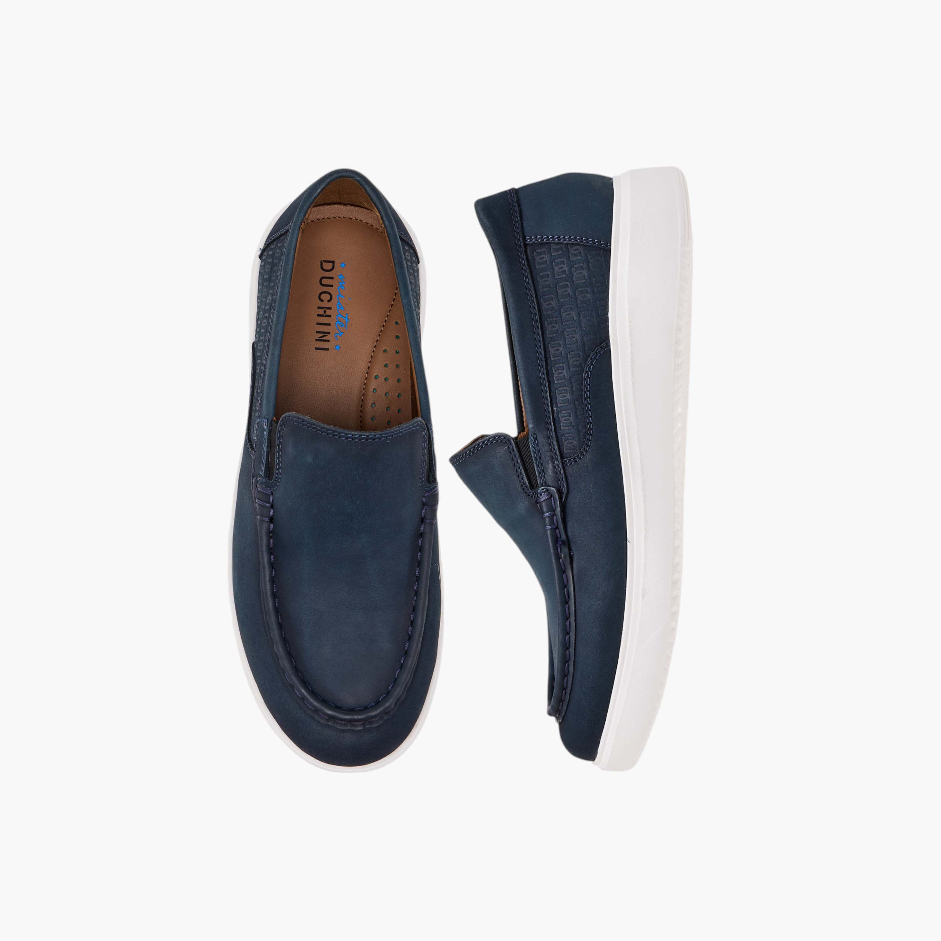 Mister Duchini Textured Slip-On Loafers-boys-shoes-loafers-image-1