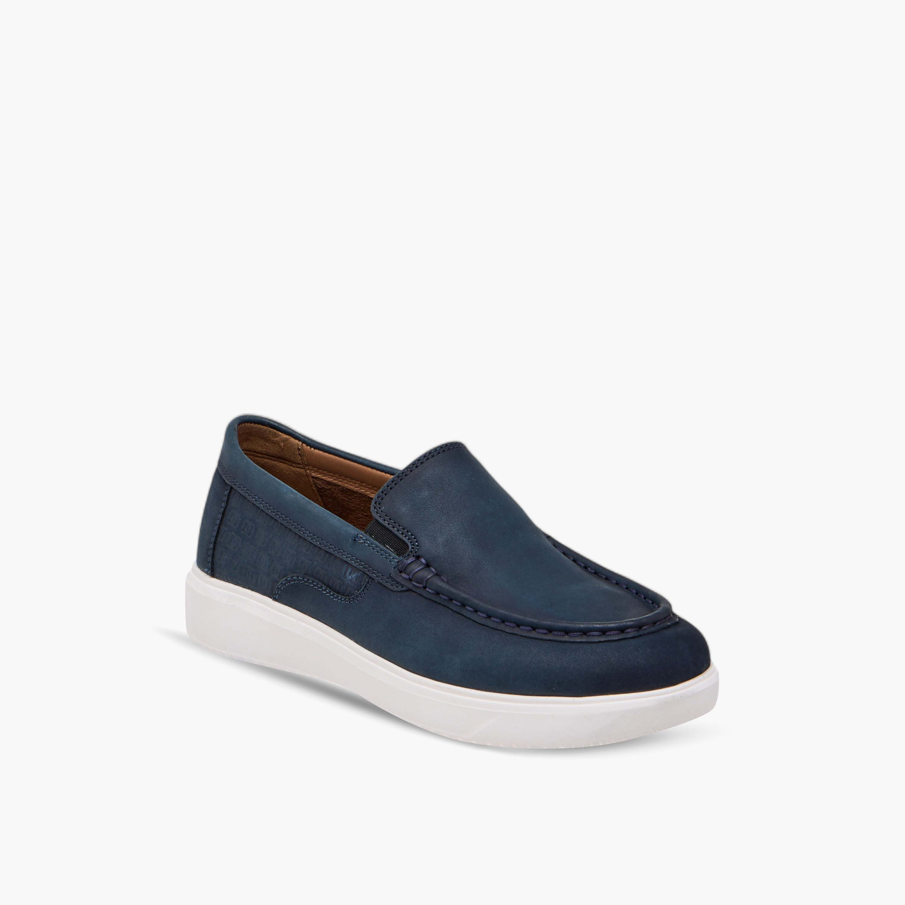 Mister Duchini Textured Slip-On Loafers-boys-shoes-loafers-image-2