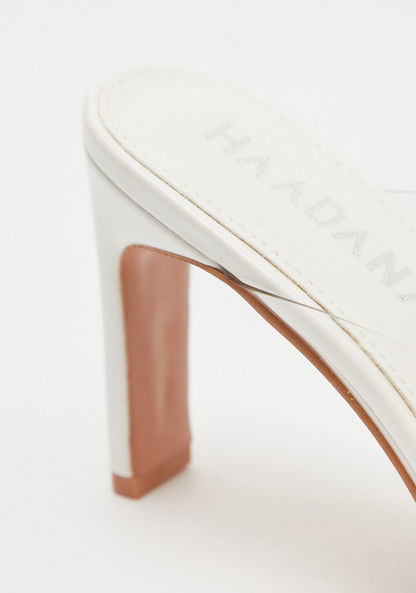 Haadana Solid Slip-On Sandals with Block Heels