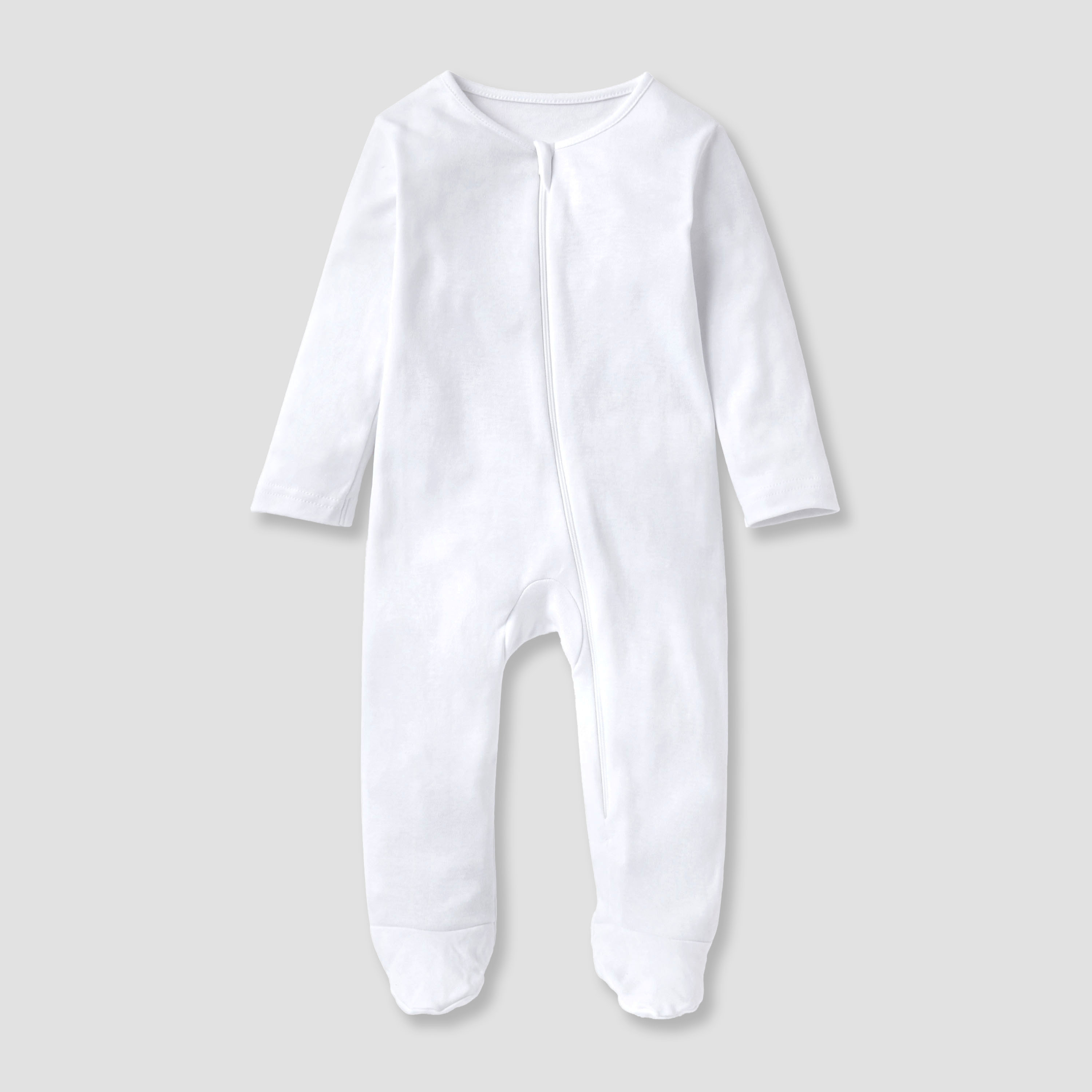 طقم بدلة نوم بأكمام طويلة وسحاب إغلاق 3 قطع سادة من جونيورز-baby-girls-clothing-multipacks-image-4