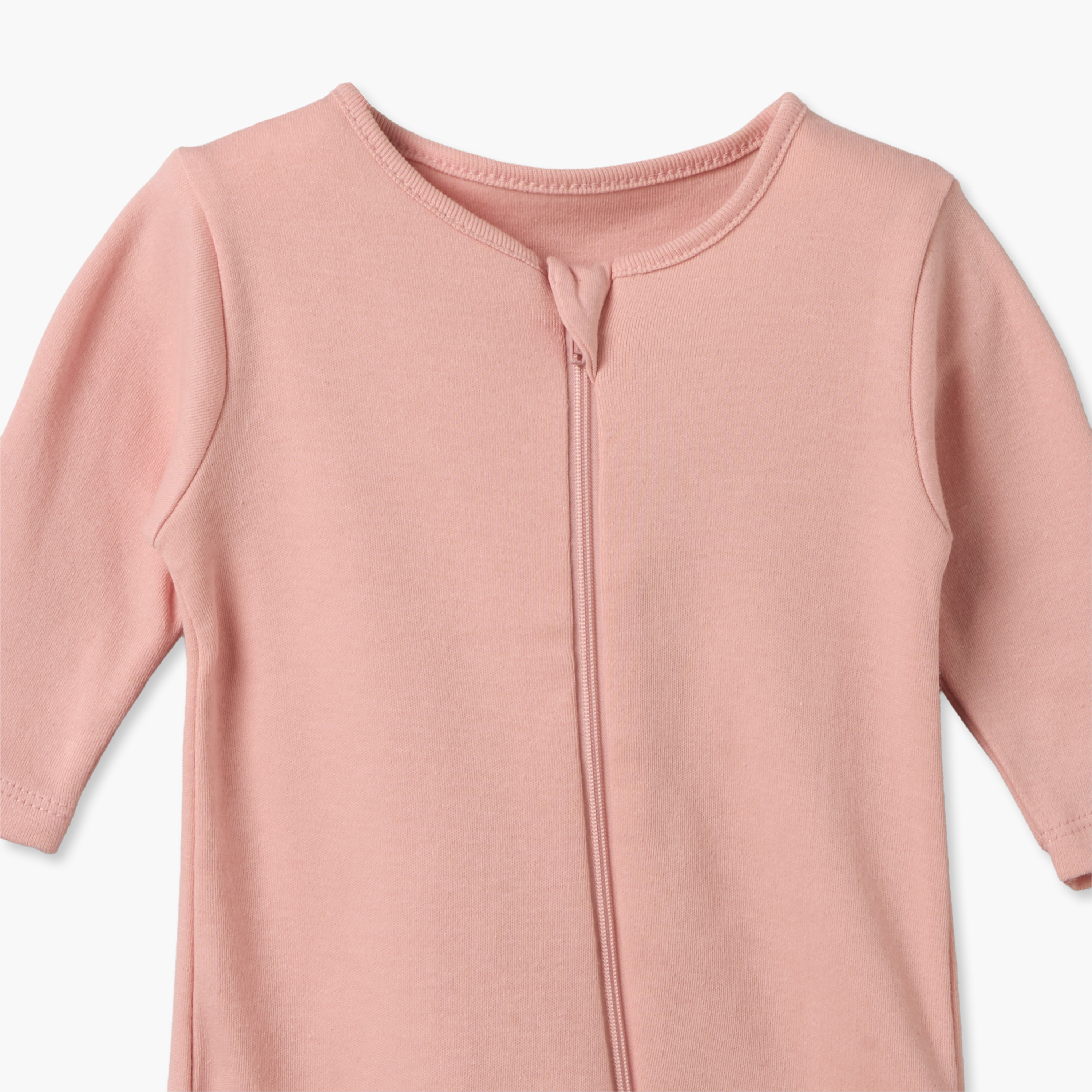 Juniors Solid Sleepsuit with Long Sleeves and Zip Closure - Set of 3-baby-girls-clothing-multipacks-image-4