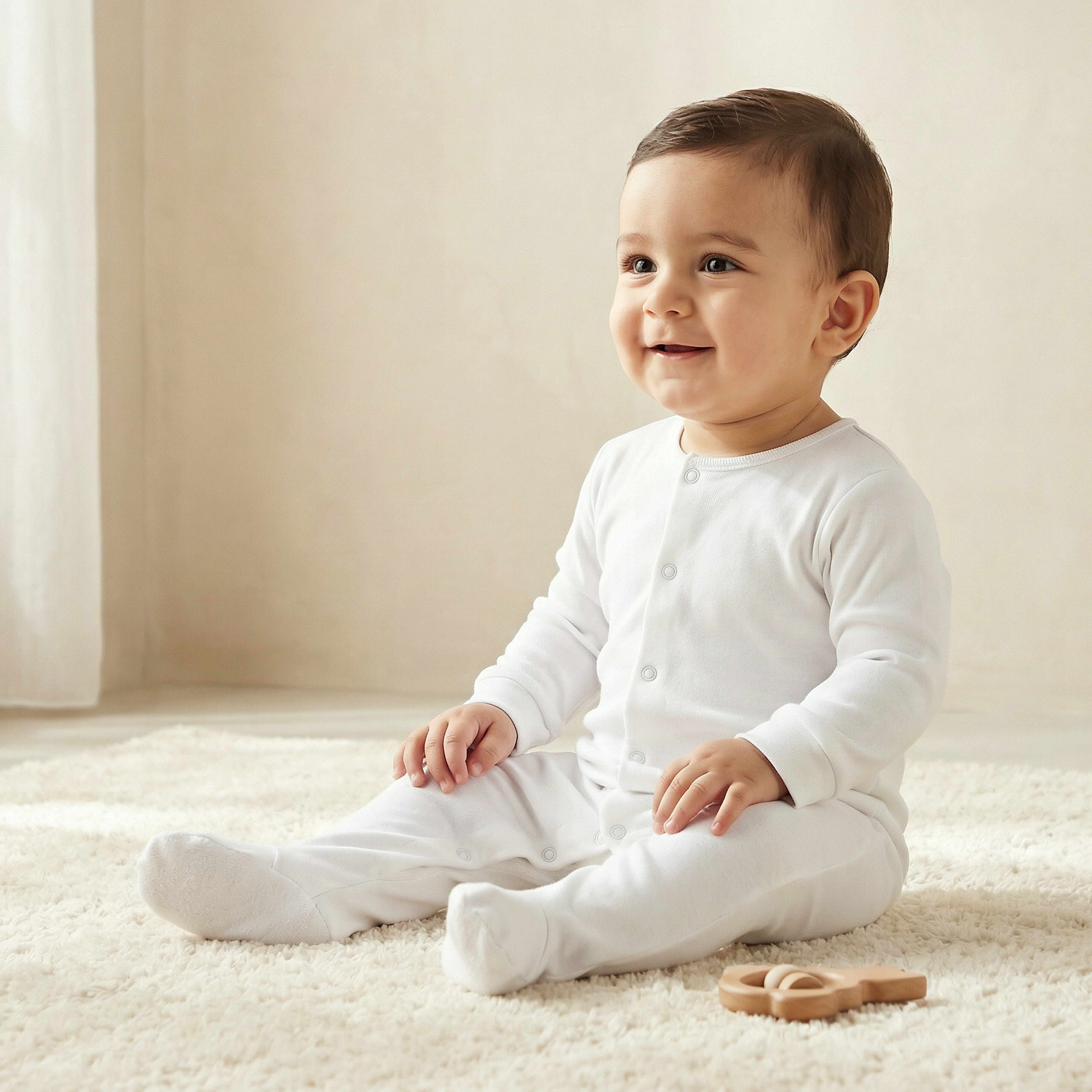 Juniors Solid Sleepsuit-baby-girls-clothing-nightwear-sleepsuits-image-1