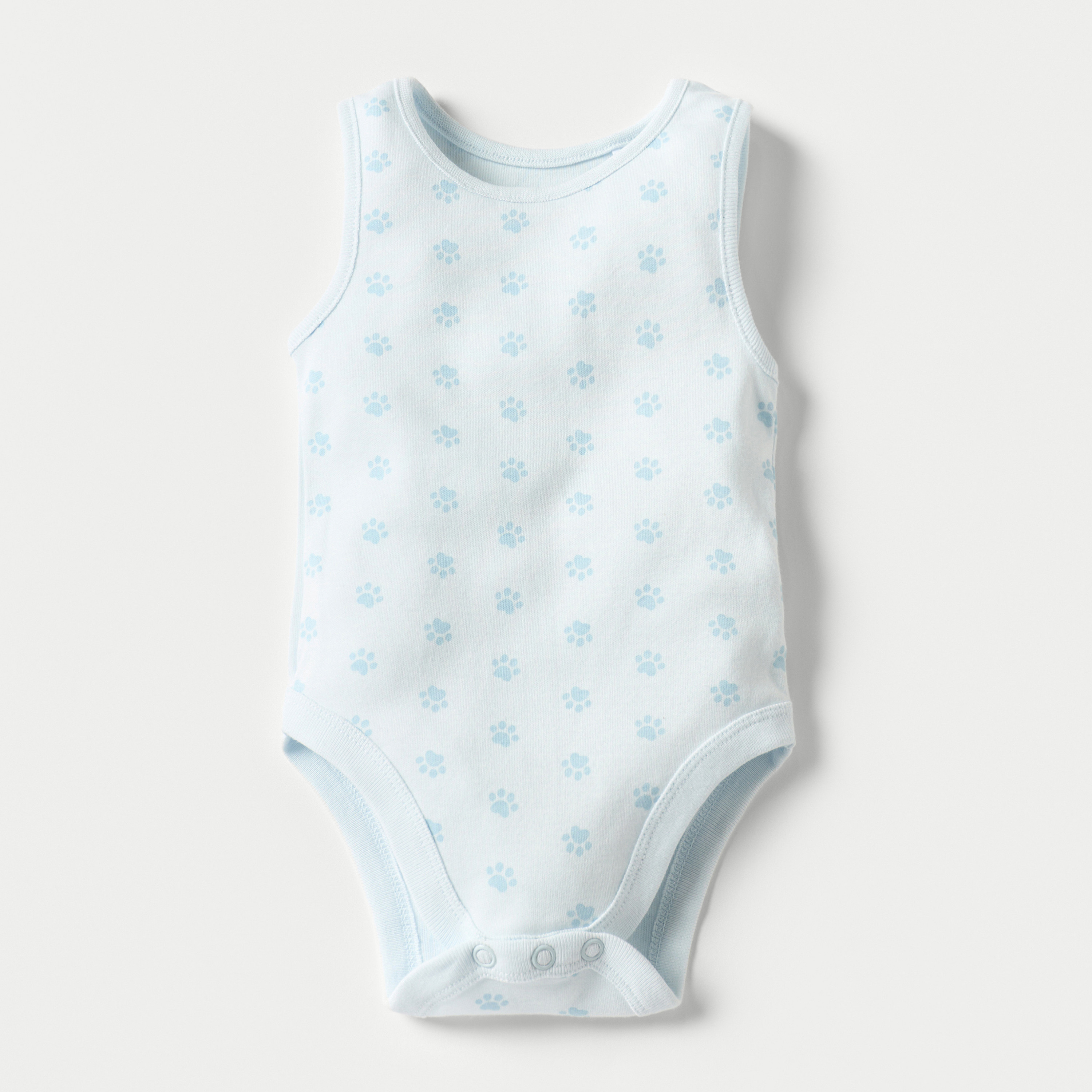 بودي سوت دون أكمام بأزرار إغلاق كبس وطبعات من جونيورز - طقم من 2 قطع-baby-boys-clothing-bodysuits-image-2