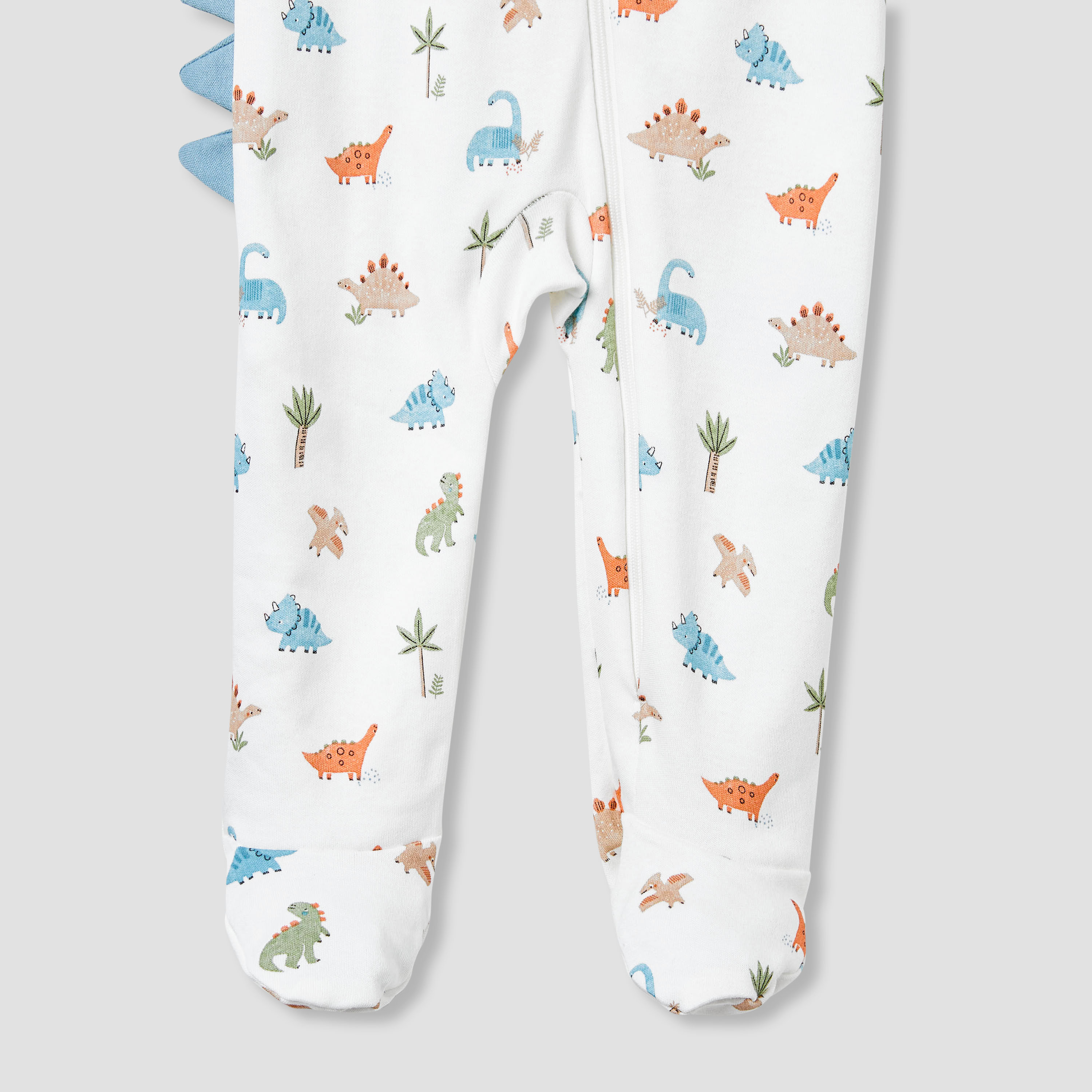 Juniors Dinosaur Print Sleepsuit with Long Sleeves-baby-boys-clothing-nightwear-sleepsuits-image-4
