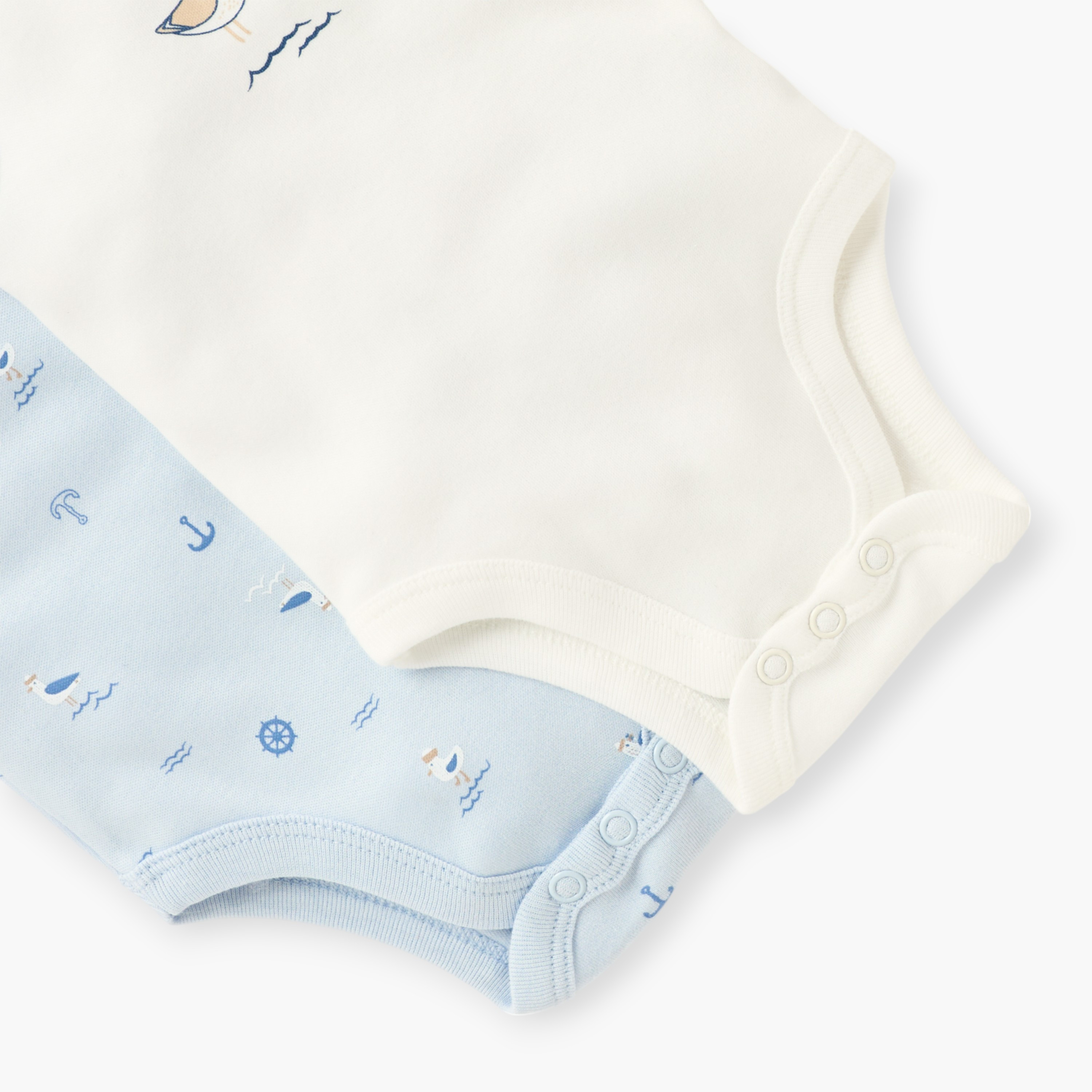 Juniors Printed Sleeveless Bodysuit with Round Neck - Set of 2-baby-boys-clothing-bodysuits-image-5