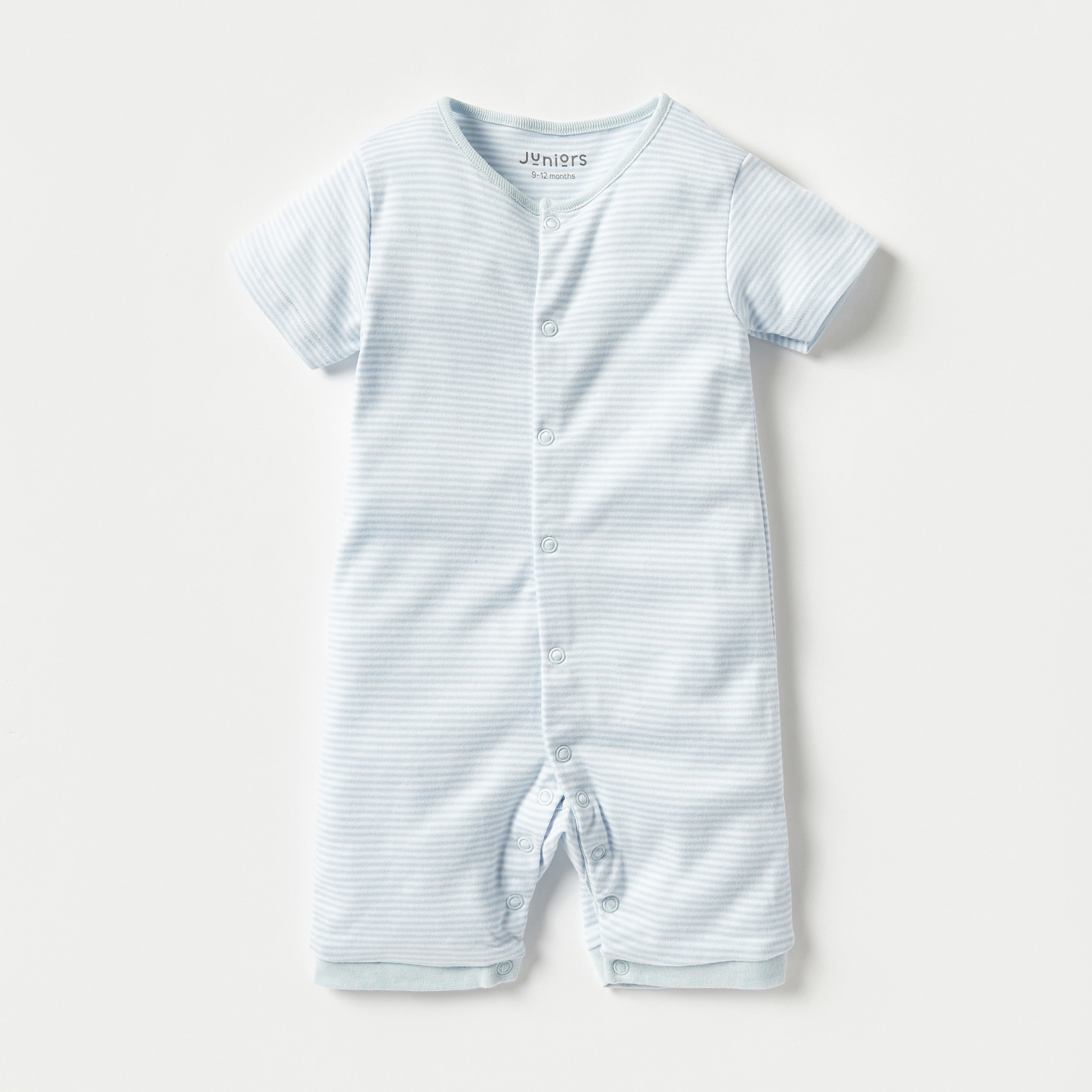 Juniors Assorted Romper with Short Sleeves and Snap Button Closure - Set of 2-baby-girls-clothing-rompers-image-2