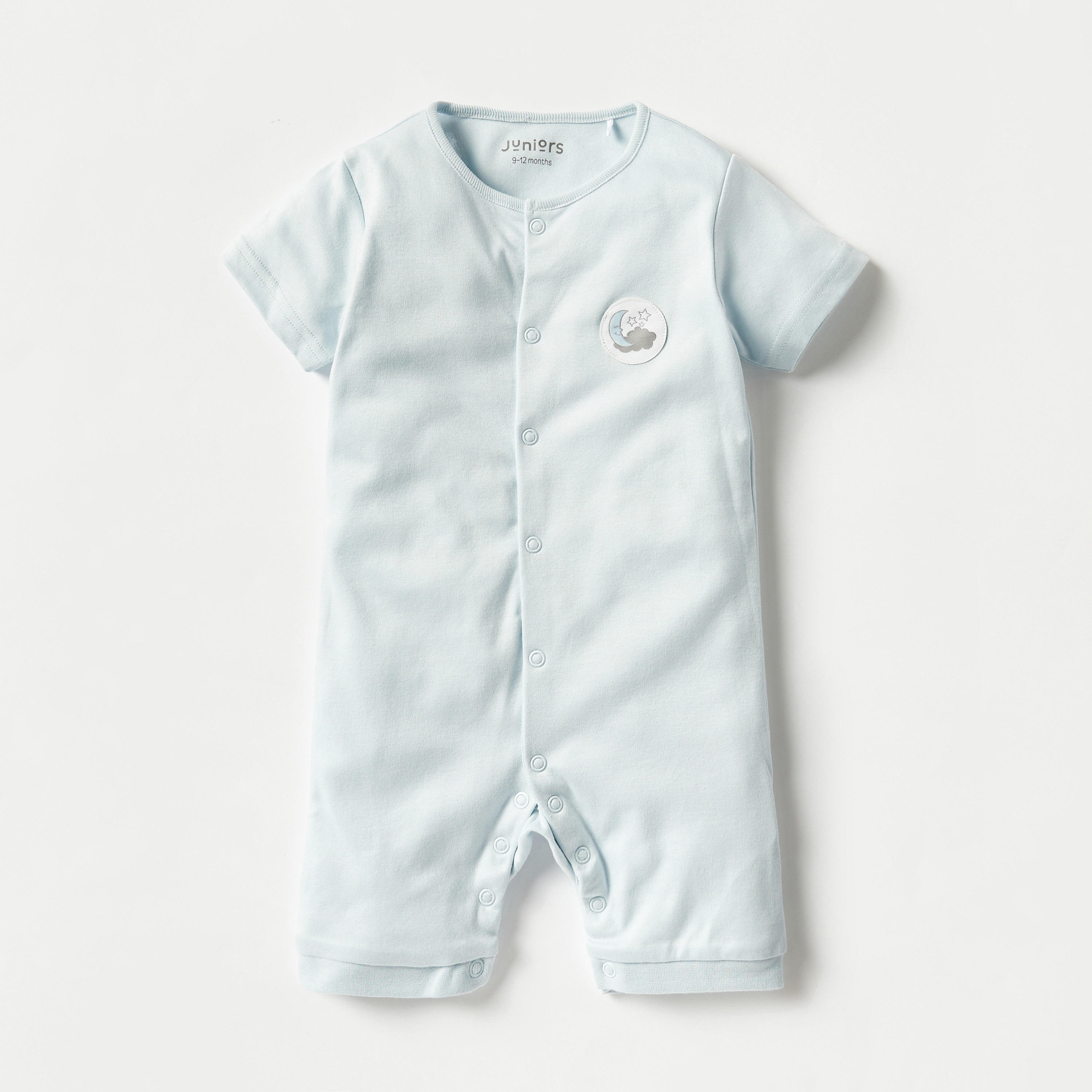 Juniors Assorted Romper with Short Sleeves and Snap Button Closure - Set of 2-baby-girls-clothing-rompers-image-3
