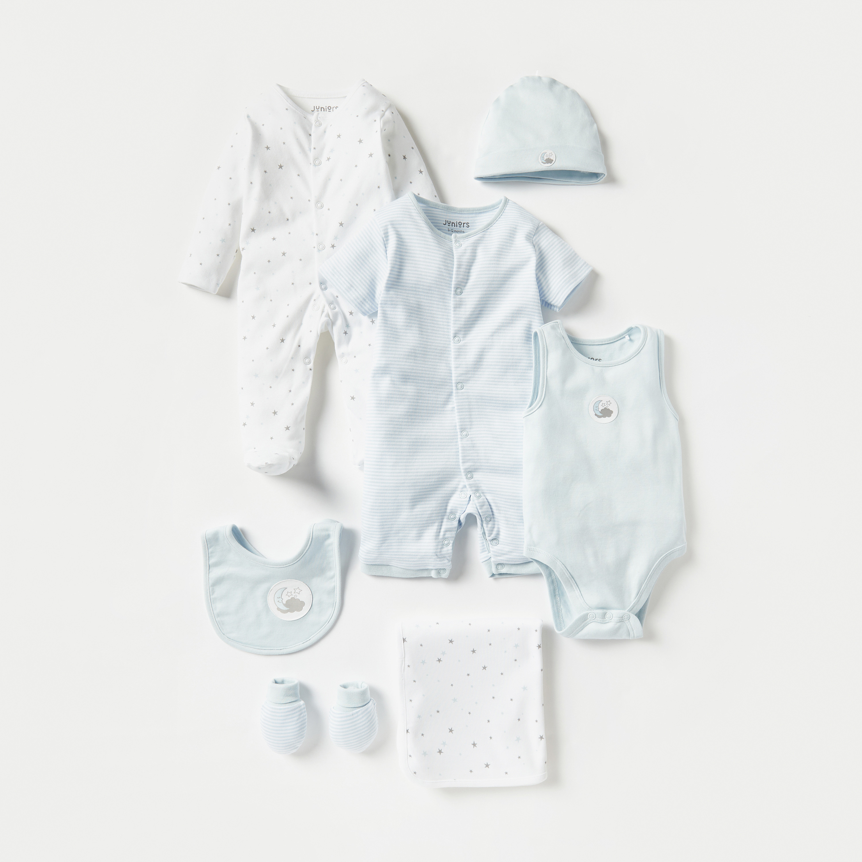 Juniors Assorted Romper with Short Sleeves and Snap Button Closure - Set of 2-baby-girls-clothing-rompers-image-6