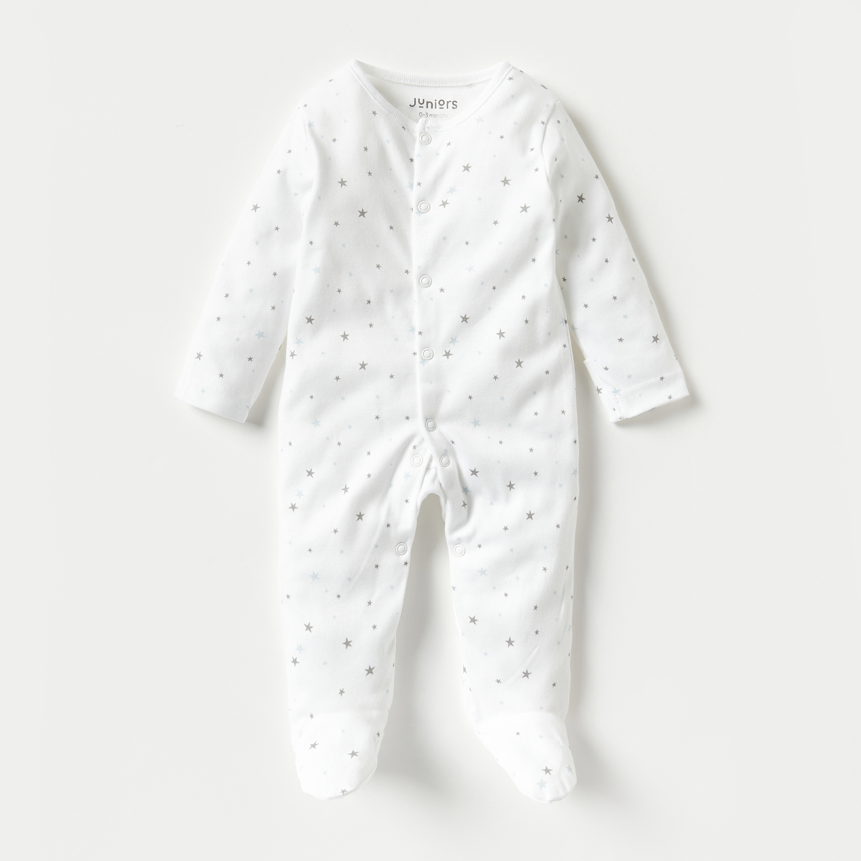 بدلة نوم بأكمام طويلة وأزرار إغلاق وطبعات من جونيورز - طقم من قطعتين-baby-boys-clothing-nightwear-sleepsuits-image-3