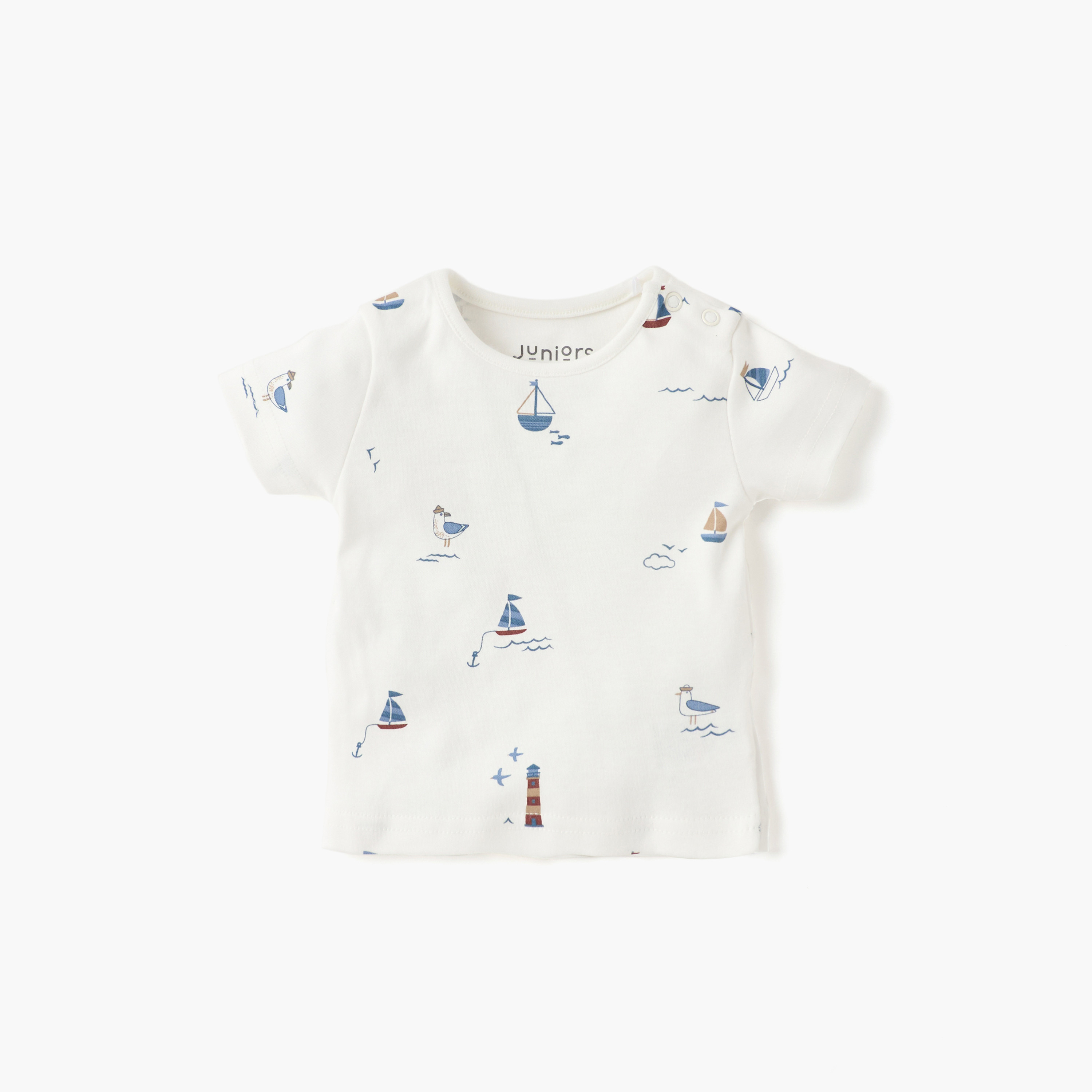 طقم تيشيرت ودنغري بطبعات نوتيكا من جونيورز-baby-boys-clothing-rompers-image-3