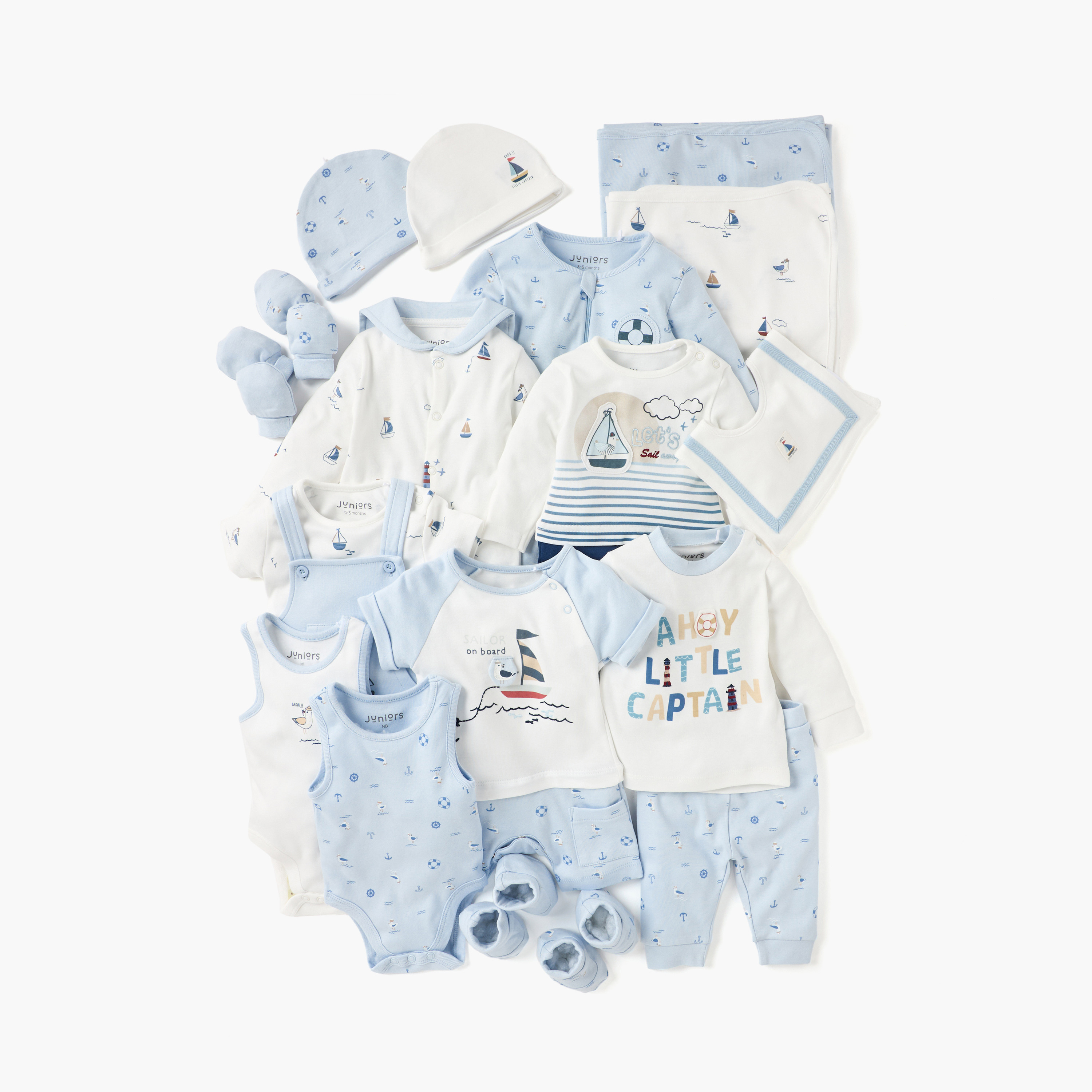 طقم تيشيرت ودنغري بطبعات نوتيكا من جونيورز-baby-boys-clothing-rompers-image-6