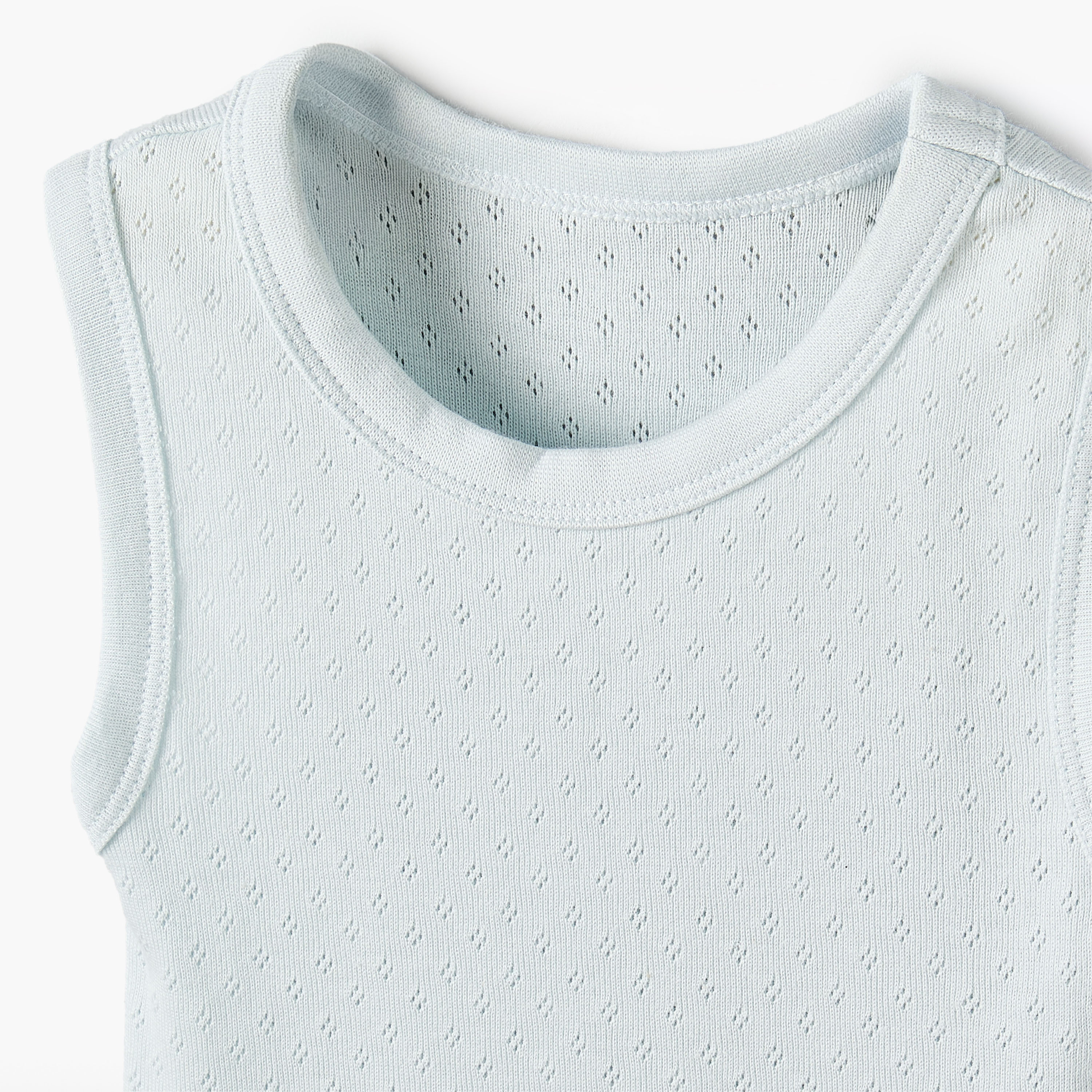 Juniors Textured Sleeveless Bodysuits - Set of 5-baby-boys-clothing-bodysuits-image-6