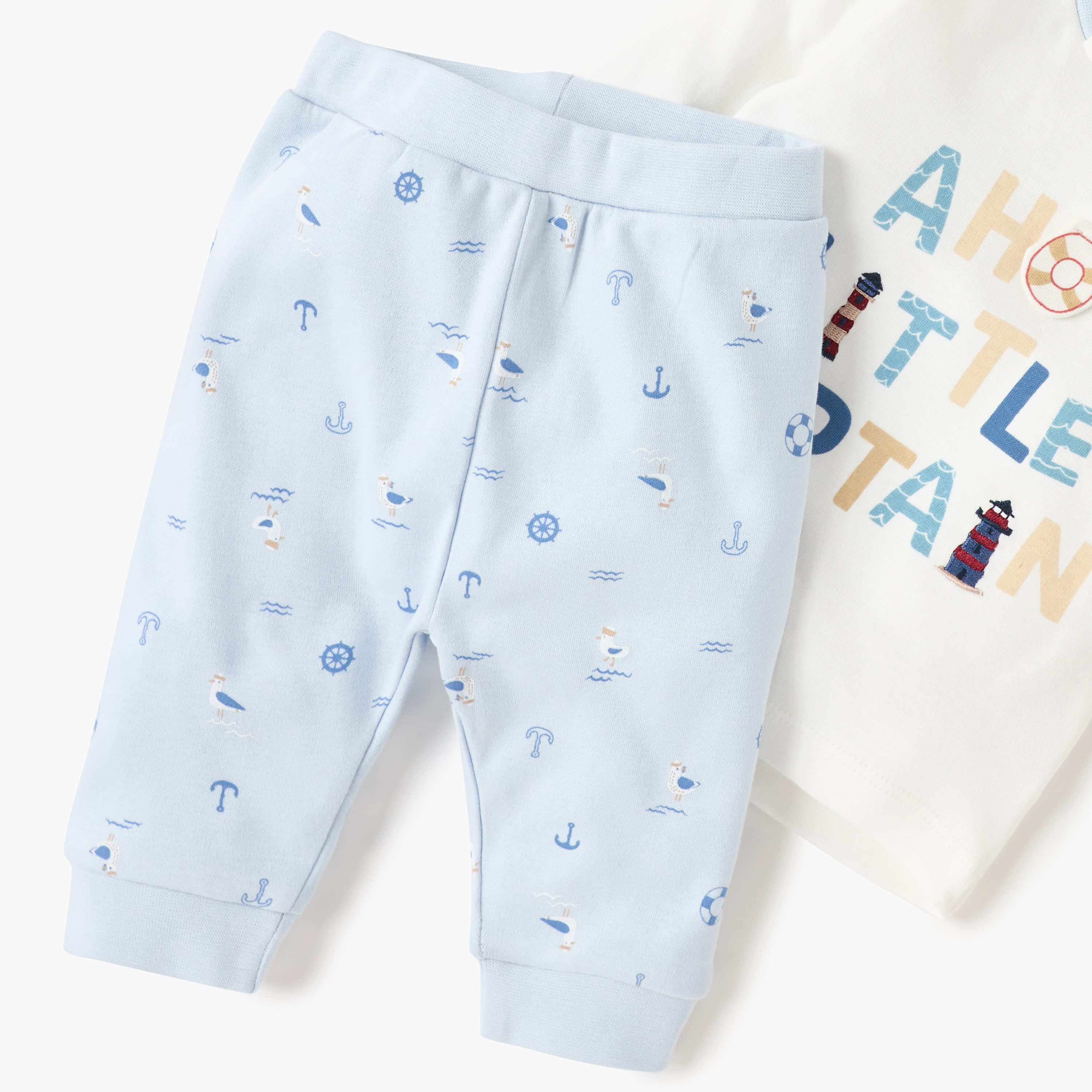Juniors Printed T-shirt and Pyjama Set-baby-boys-clothing-nightwear-pyjamasets-image-5
