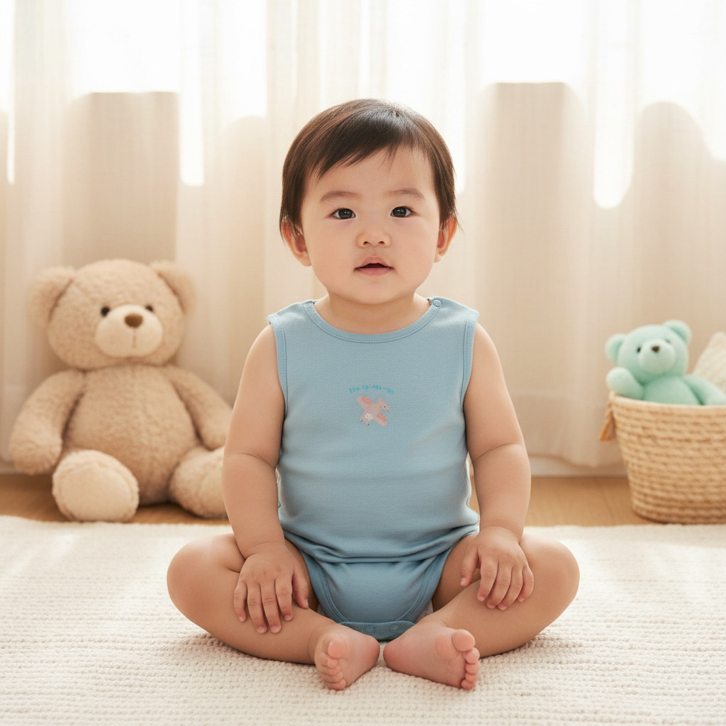 Juniors Assorted Sleeveless Bodysuit with Button Closure - Set of 2-baby-boys-clothing-bodysuits-image-6