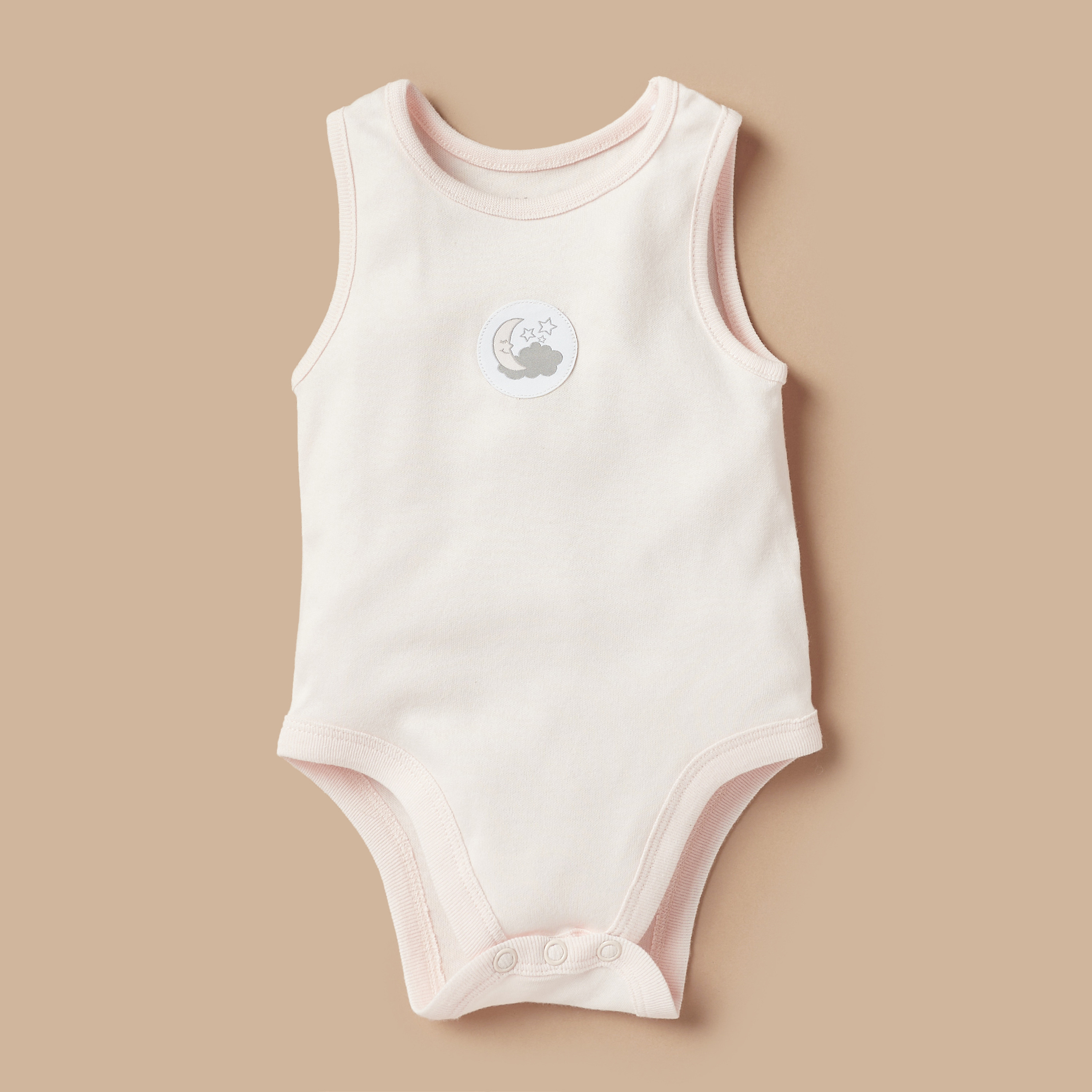 بودي سوت دون أكمام بأزرار إغلاق وطبعات من جونيورز - طقم من قطعتين-baby-girls-clothing-bodysuits-image-3