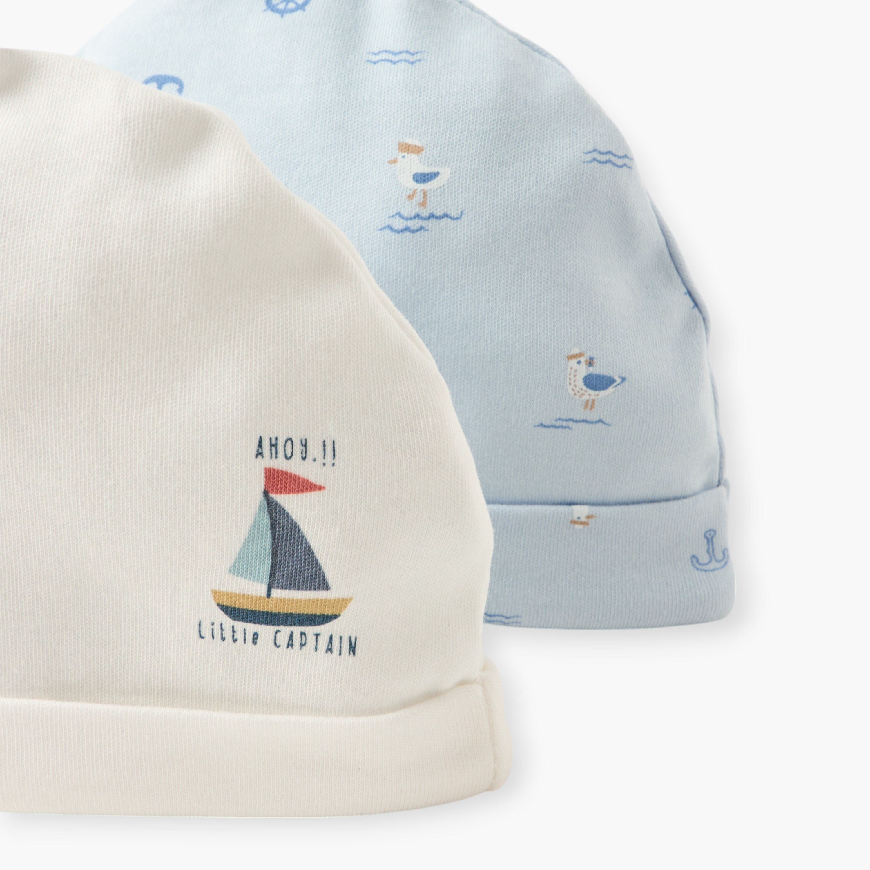 Juniors Graphic Print Cap - Set of 2-baby-boys-accessories-caps-image-4