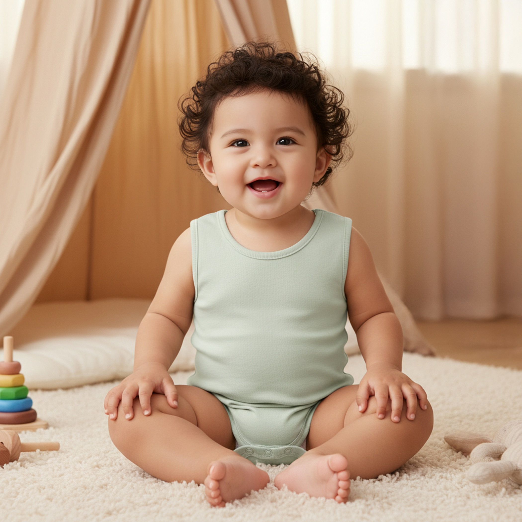 Juniors Solid Sleeveless Bodysuit with Snap Button Closure-promo_babyshop_Buy5for59_UAE130126-image-1