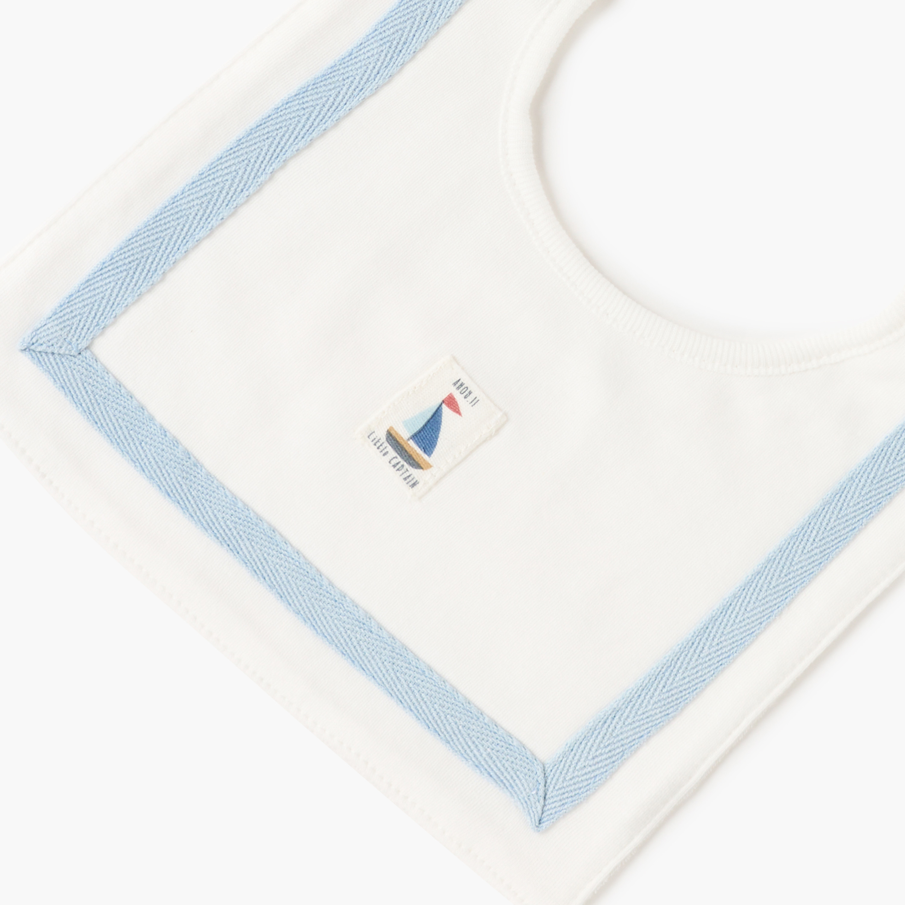 مريلة موسلين بزر إغلاق وزخارف من جونيورز-baby-feeding-bibs-image-3