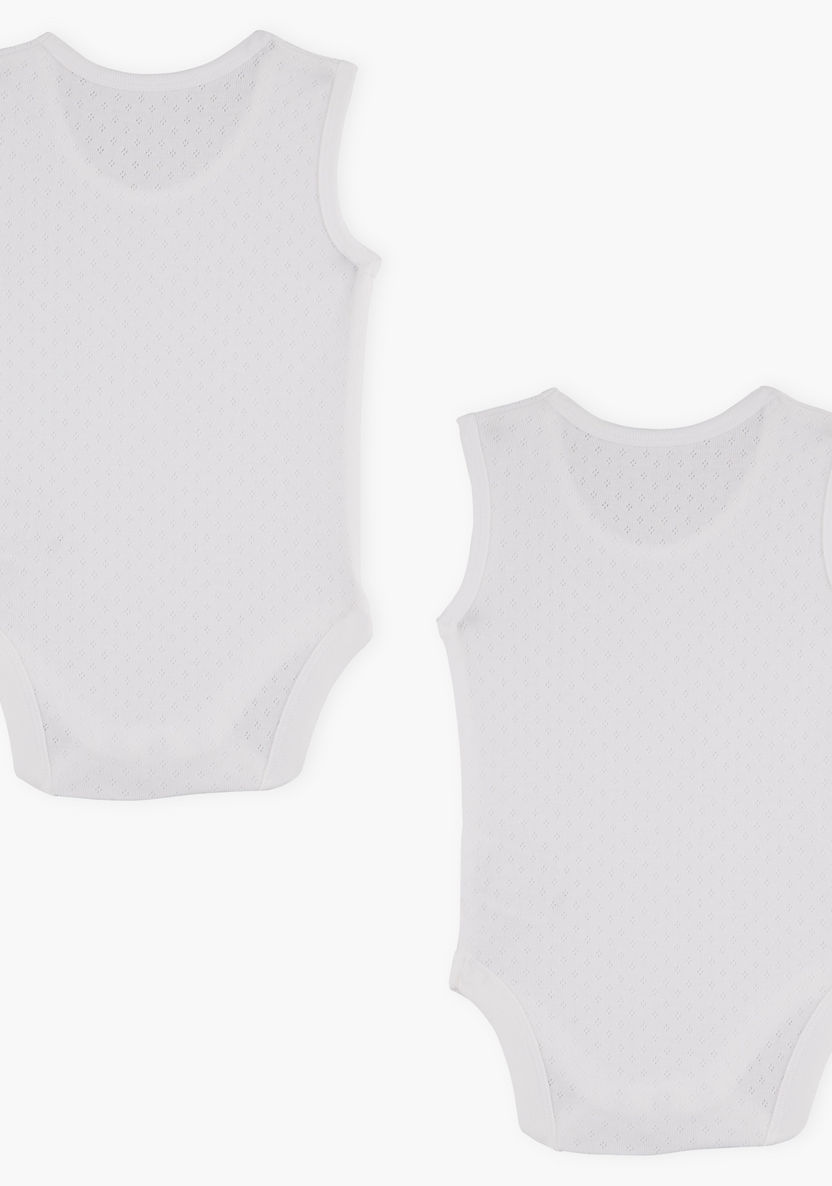 Juniors Round Neck Sleeveless Bodysuit - Set of 2-Bodysuits-image-1