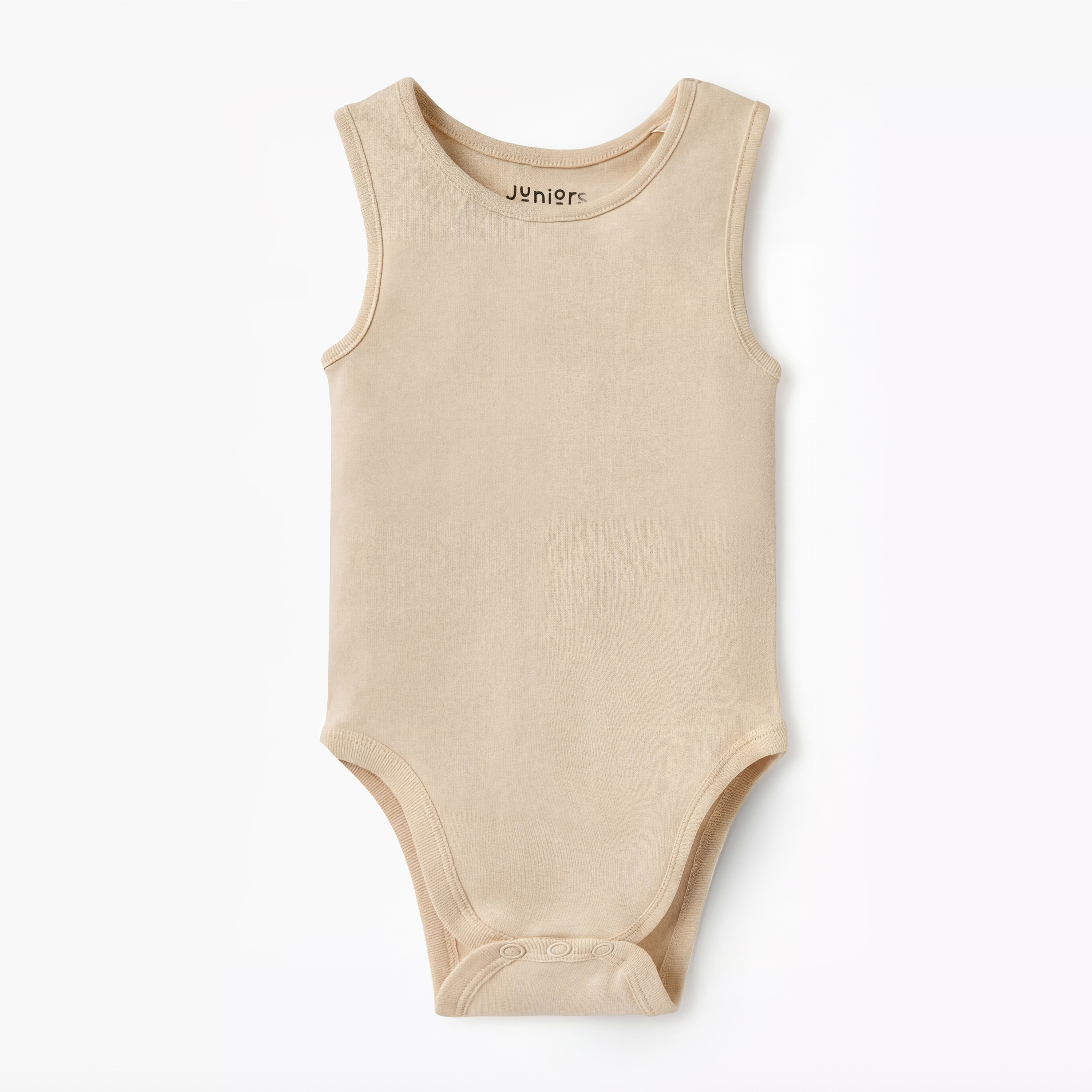 Juniors Solid Sleeveless Bodysuit with Snap Button Closure-promo_babyshop_Buy5for59_UAE130126-image-1