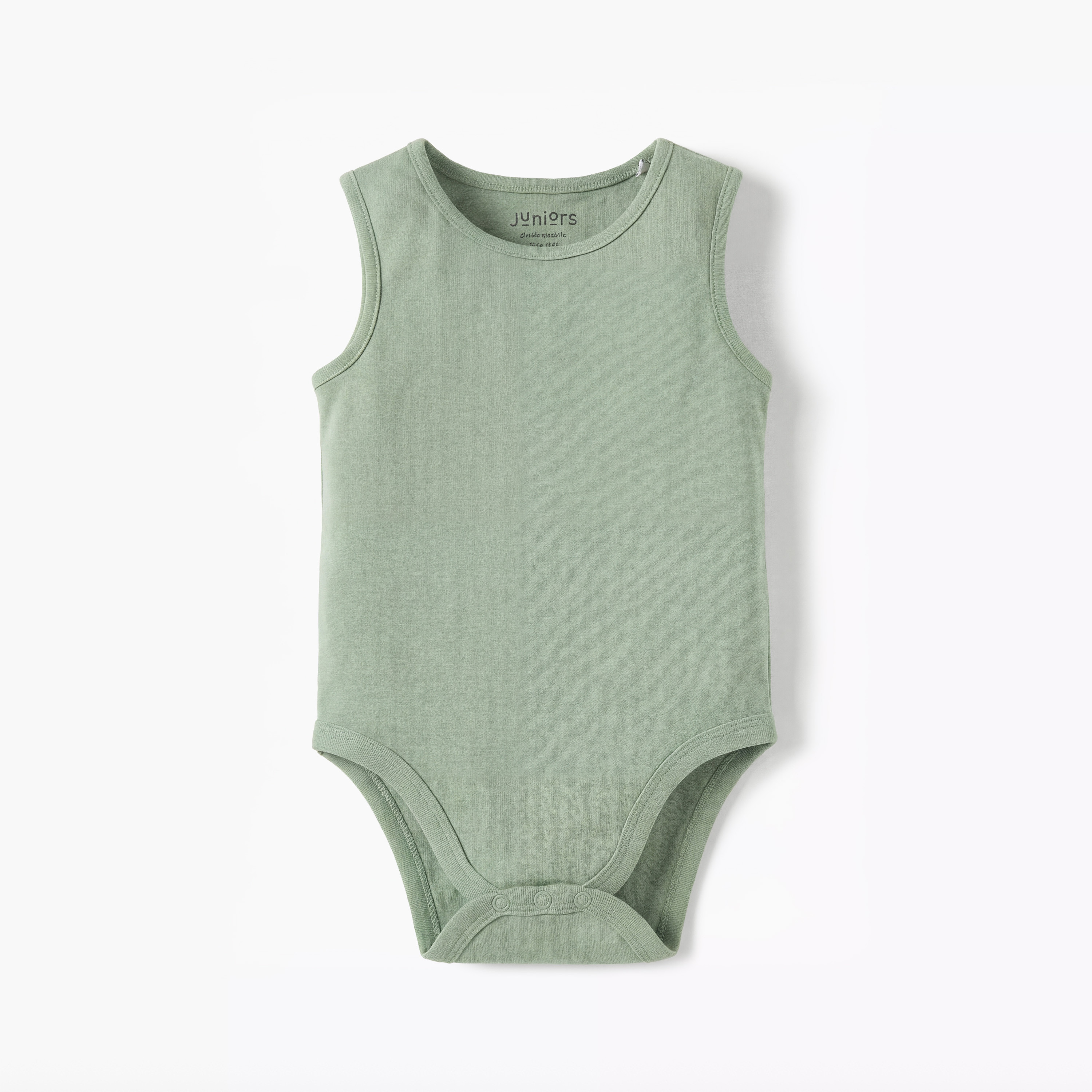 Juniors Solid Sleeveless Bodysuit with Snap Button Closure-promo_babyshop_Buy5for59_UAE130126-image-1