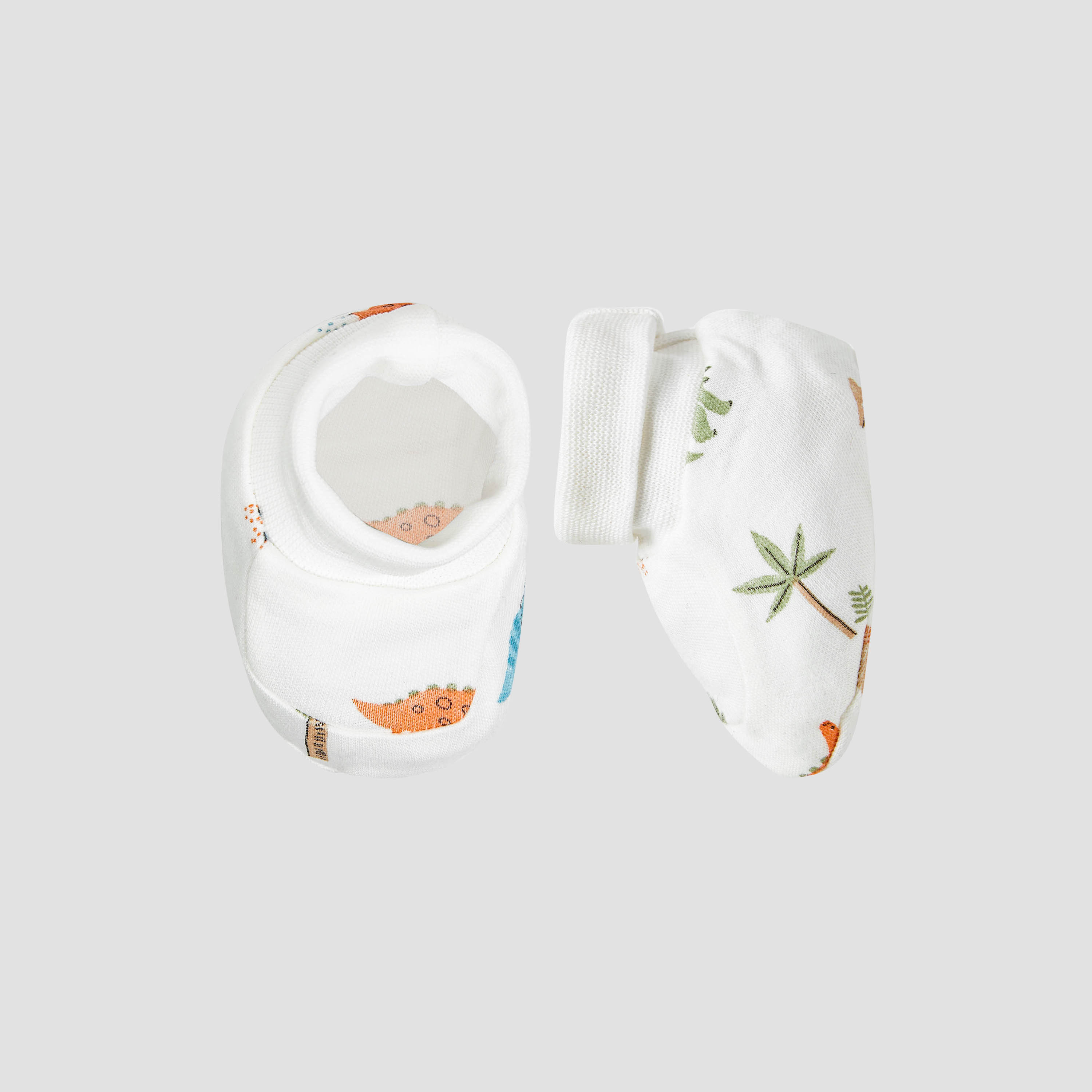 Juniors Printed Slip-On Booties - Set of 2-baby-boys-shoes-booties-image-3