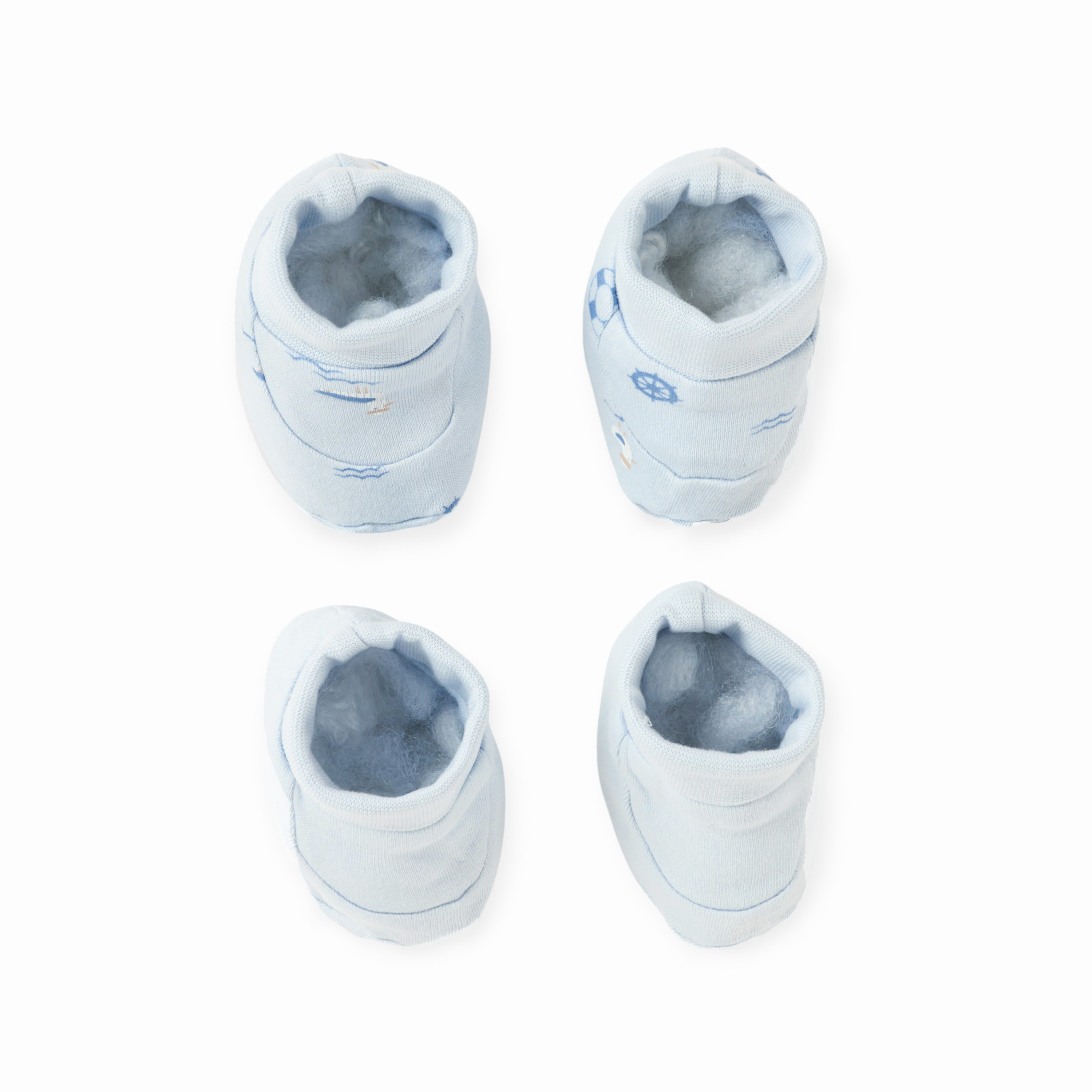 Juniors Printed Booties - Set of 2-baby-boys-shoes-booties-image-1