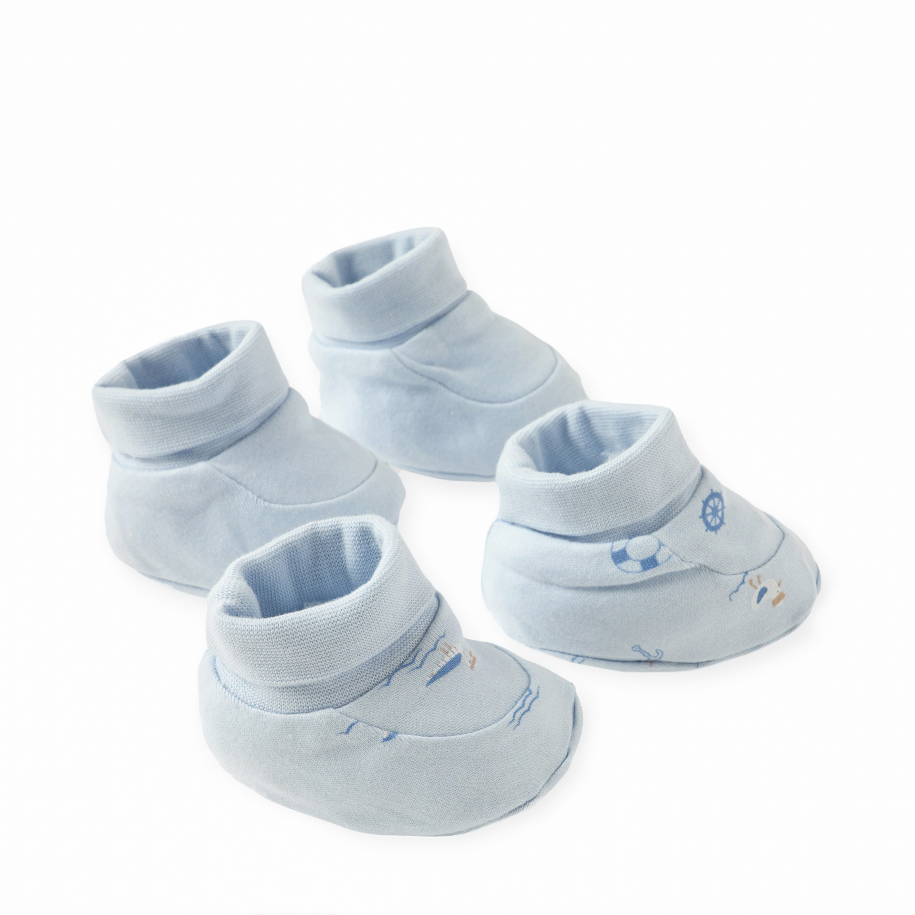 Juniors Printed Booties - Set of 2-baby-boys-shoes-booties-image-3