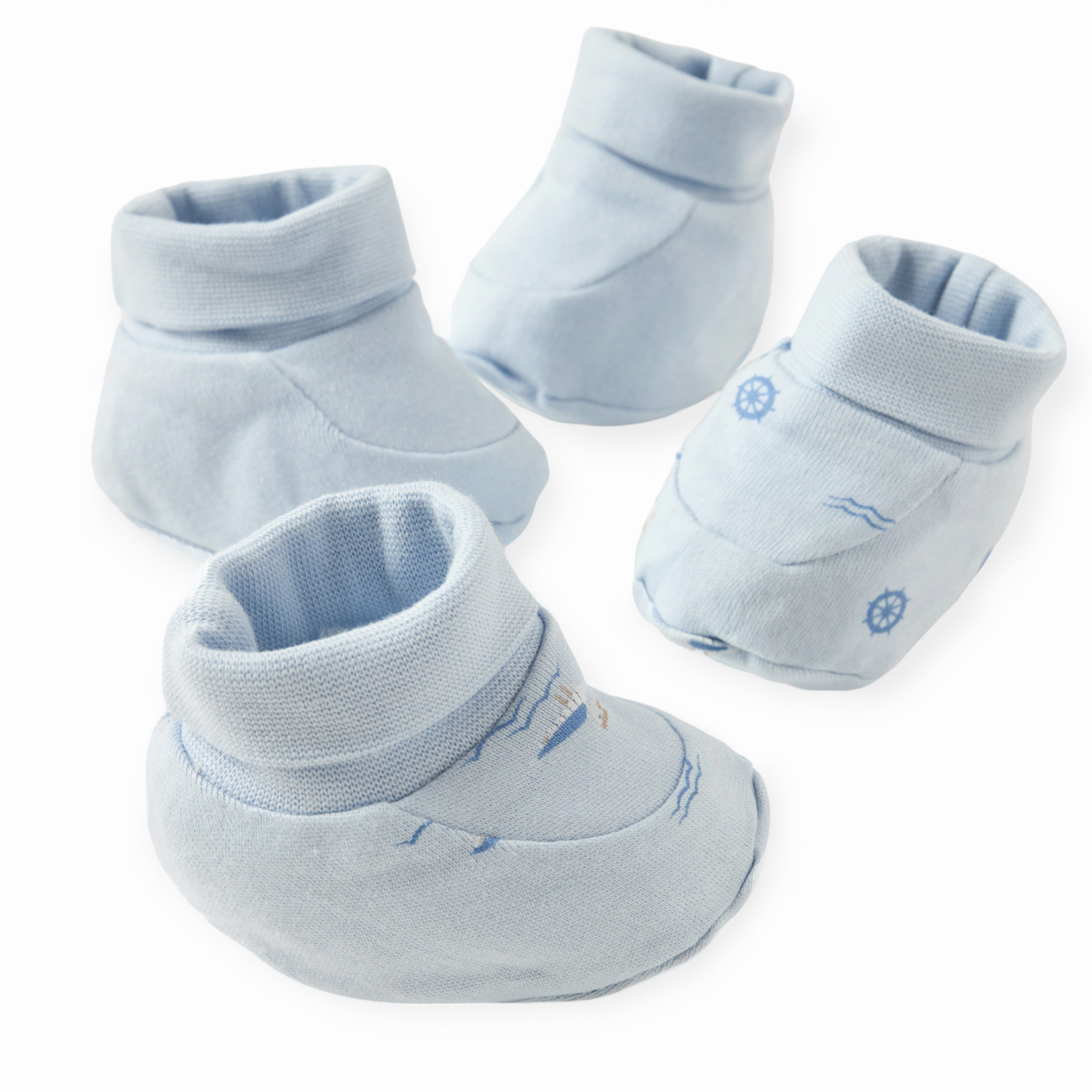 Juniors Printed Booties - Set of 2-baby-boys-shoes-booties-image-4