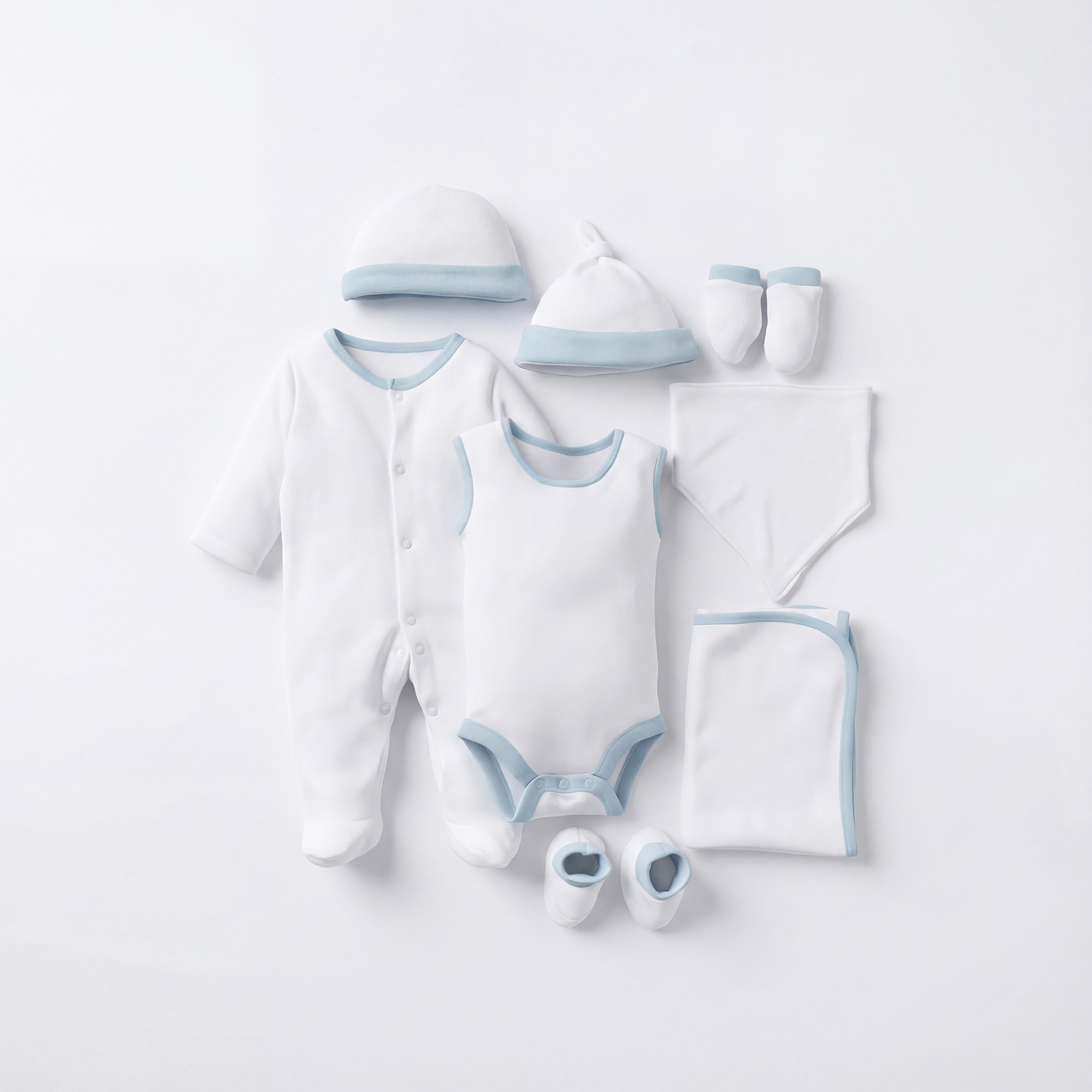Juniors Solid 8-Piece Clothing Gift Set-baby-boys-clothing-setsandcoords-image-1