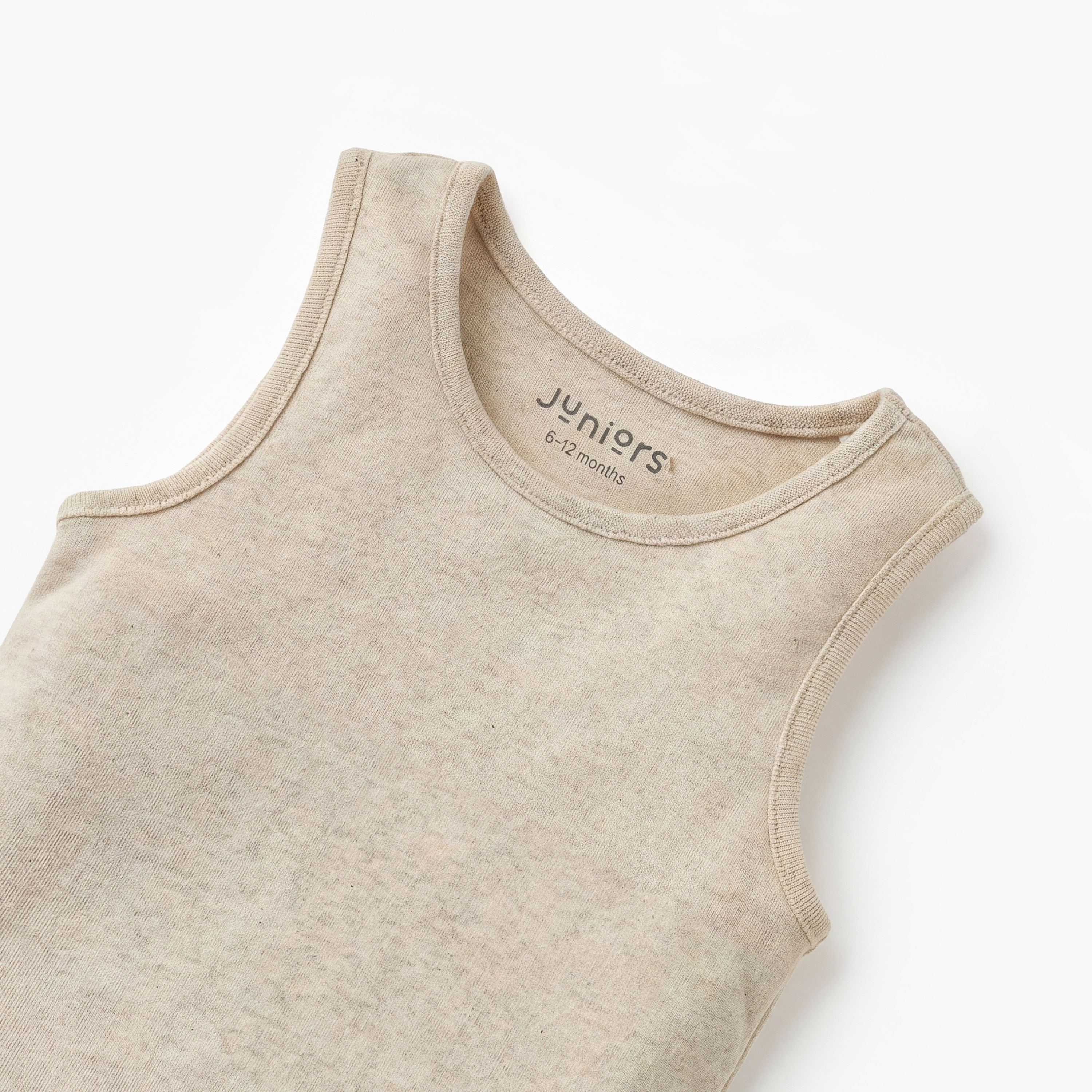 Juniors Textured Sleeveless Bodysuit with Snap Button Closure-promo_babyshop_Buy5for59_UAE130126-image-3
