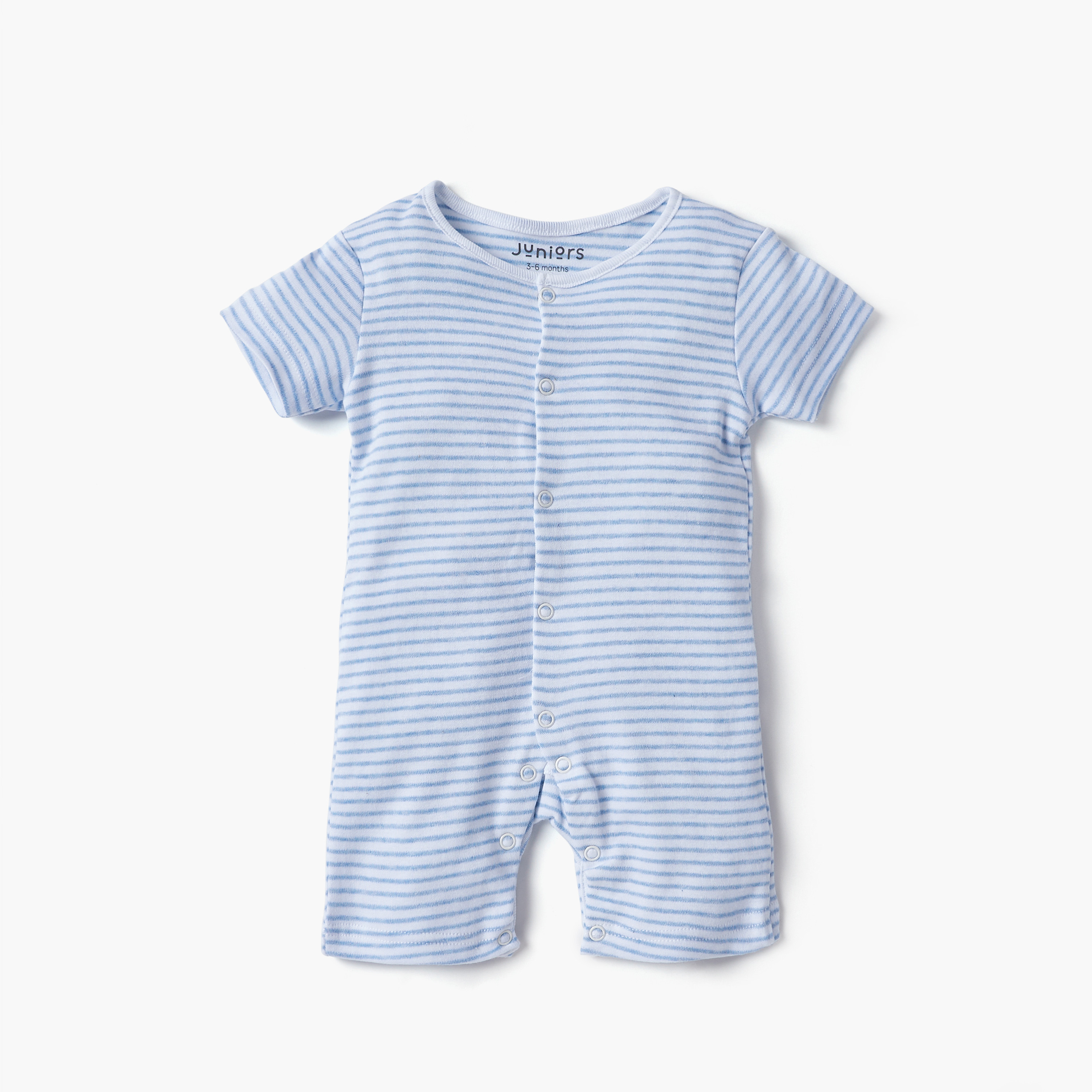 Juniors Assorted Romper with Short Sleeves and Button Closure - Set of 2-baby-boys-clothing-rompers-image-3