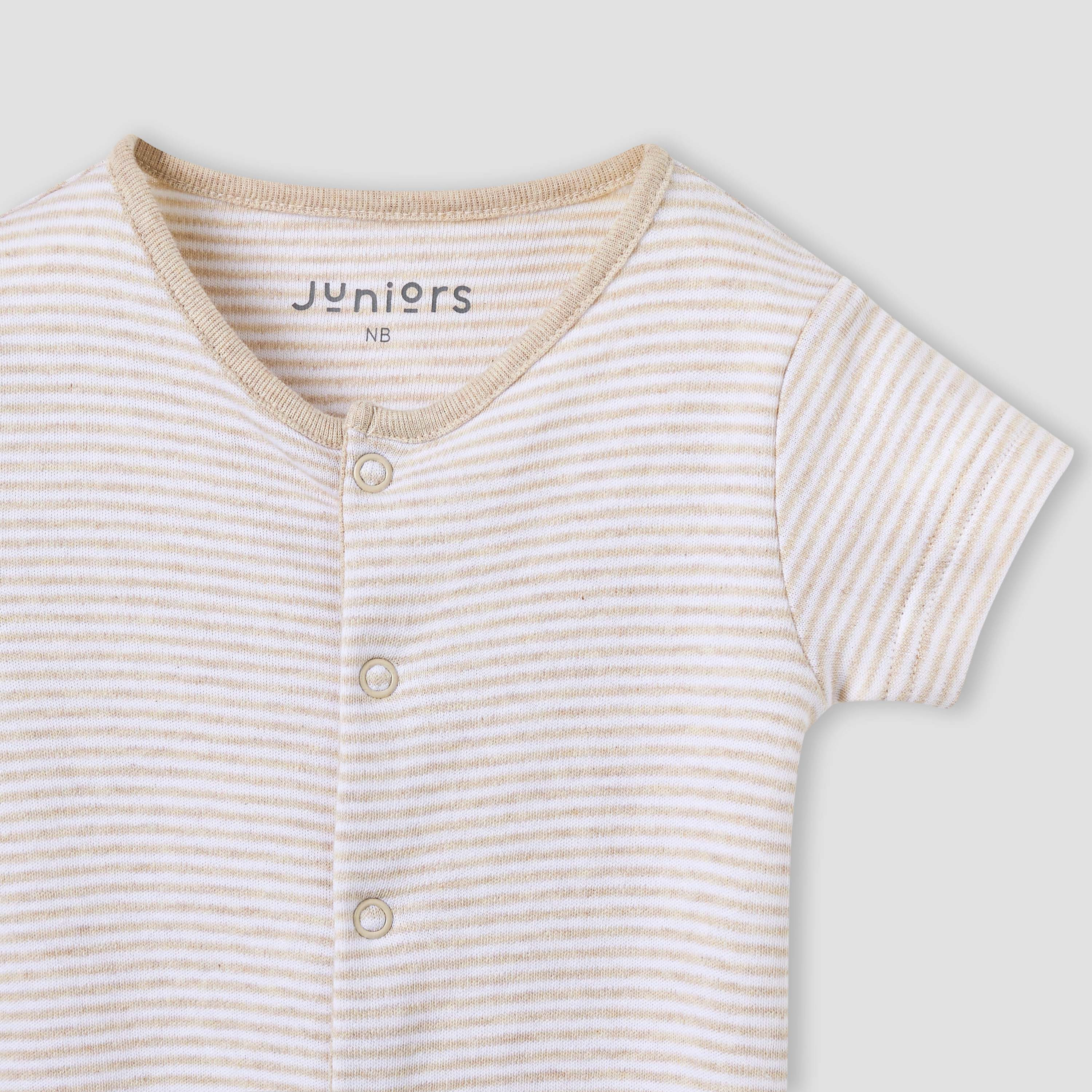 Juniors Printed Romper with Short Sleeves - Set of 2-baby-girls-clothing-rompers-image-4