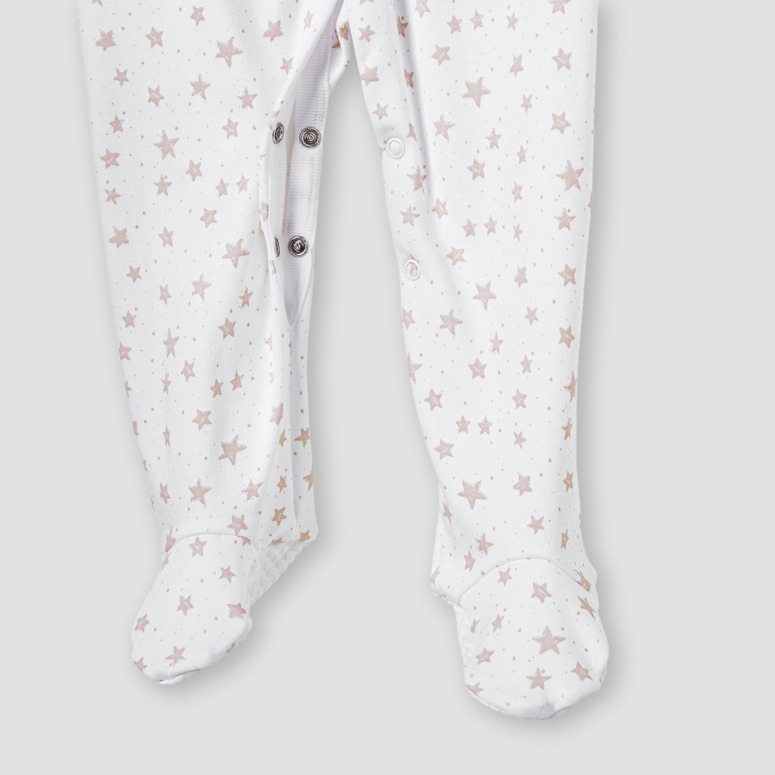 بدلة نوم بأكمام طويلة وأزرار إغلاق وطبعات من جونيورز - طقم من قطعتين-baby-girls-clothing-nightwear-sleepsuits-image-6