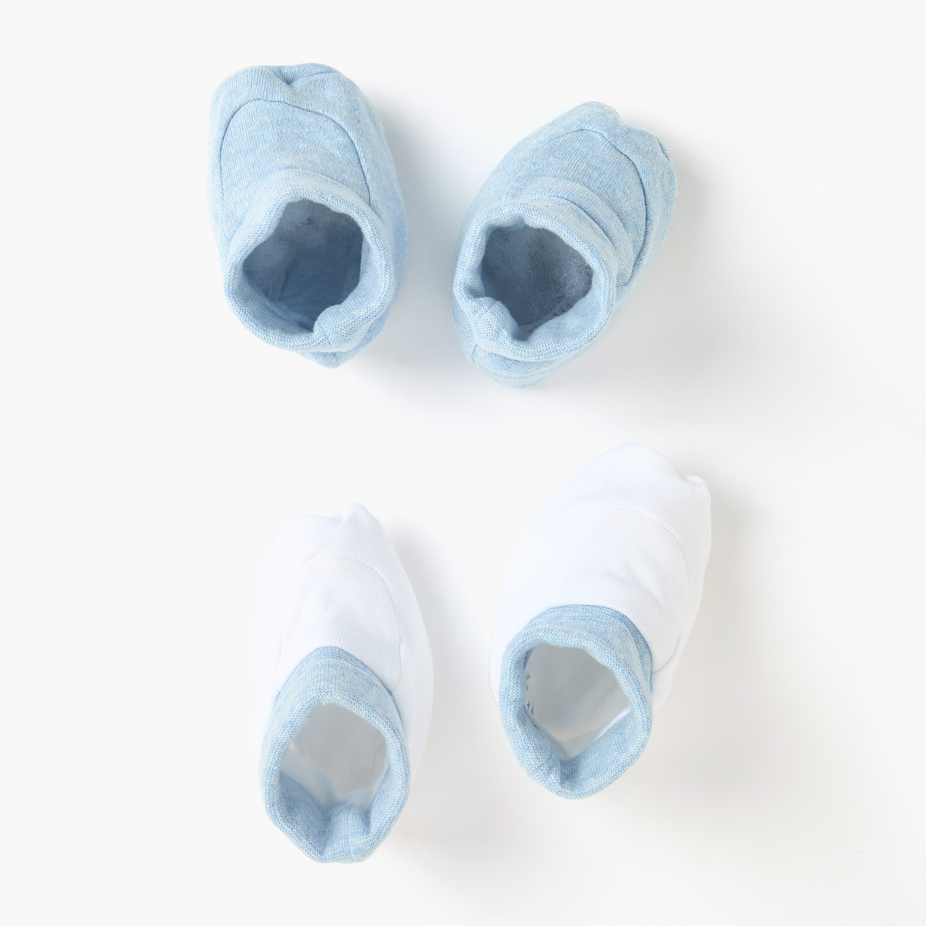 Juniors Solid Booties - Set of 2-baby-boys-shoes-booties-image-2